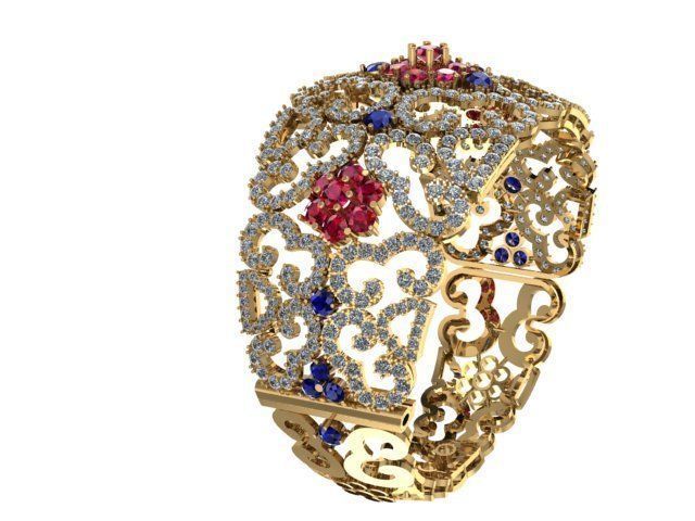 Large bangle 3D print model_3