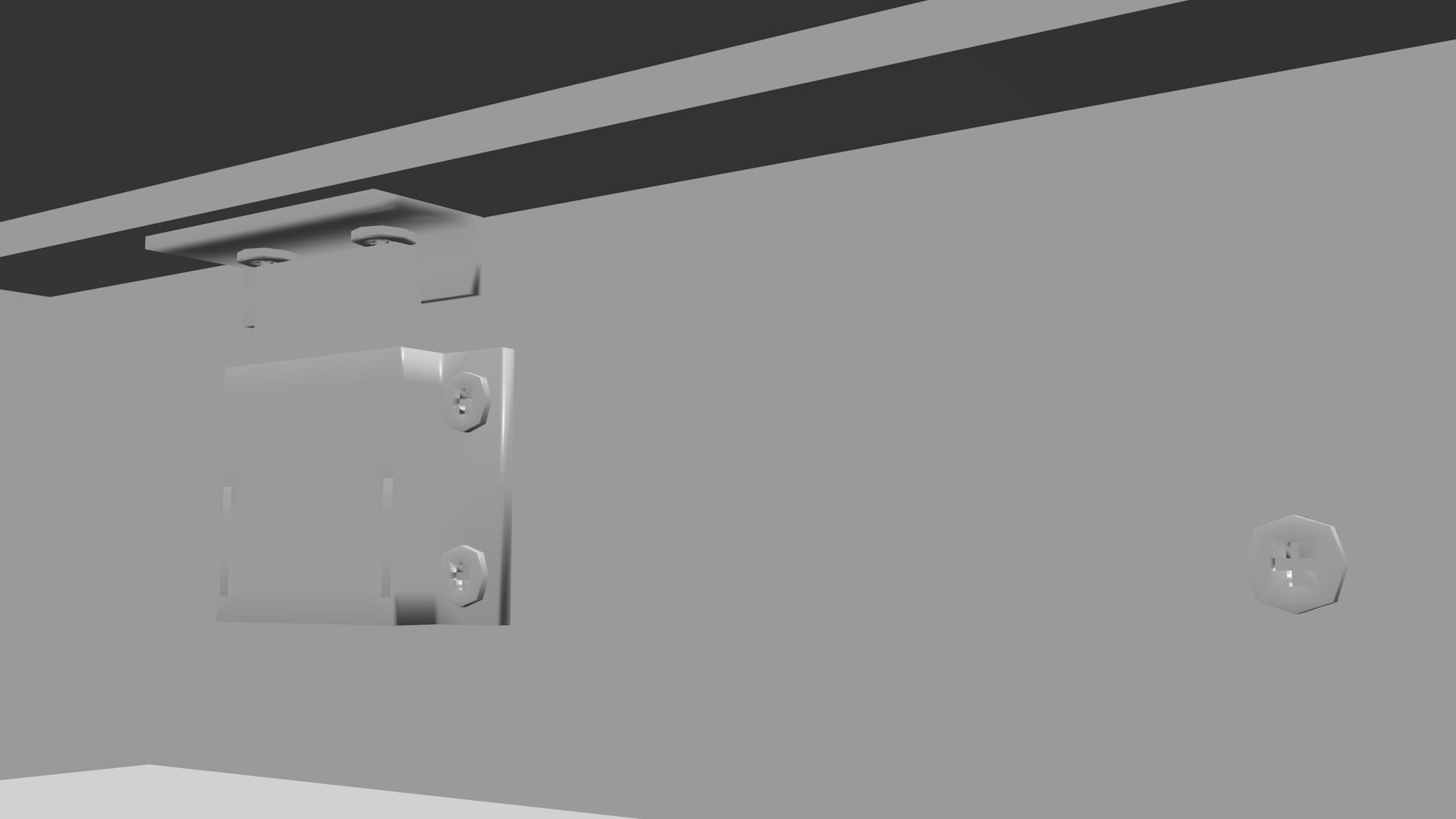 Office Desk model Low-poly 3D model_22