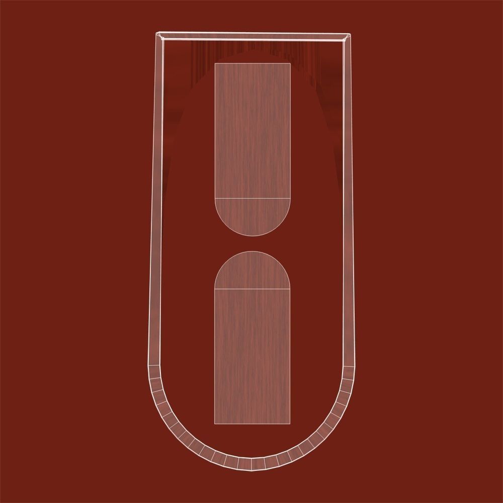 Office Desk model Low-poly 3D model_34