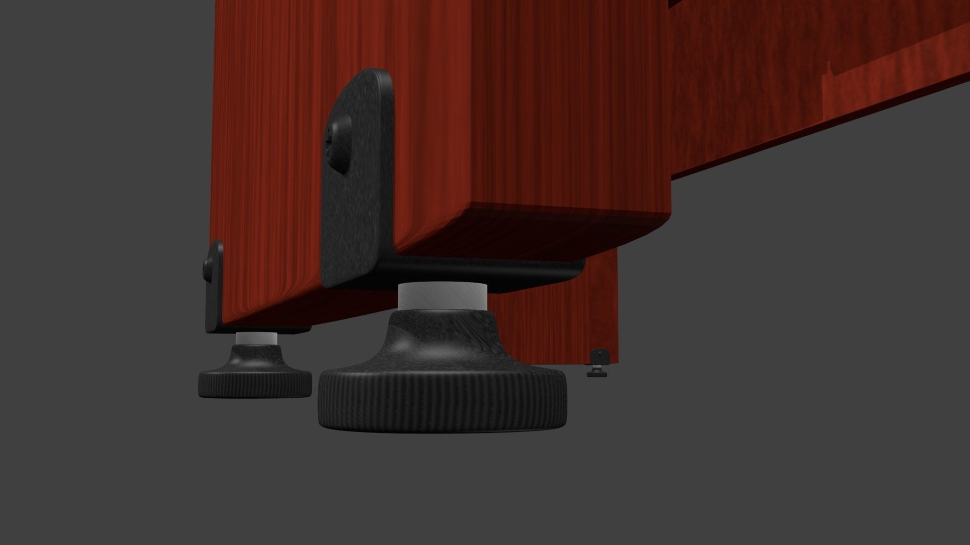 Office Desk model Low-poly 3D model_6