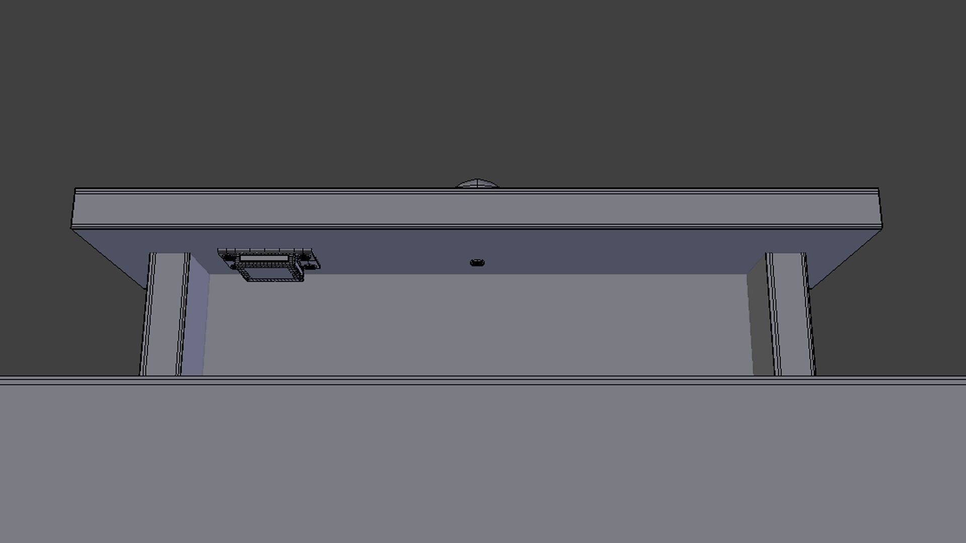 Office Desk model Low-poly 3D model_31