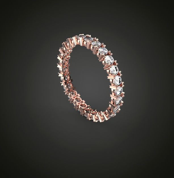 Eternity ring model ring sizes 3D print model_8