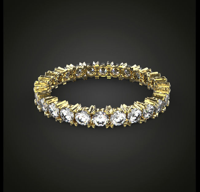 Eternity ring model ring sizes 3D print model_3