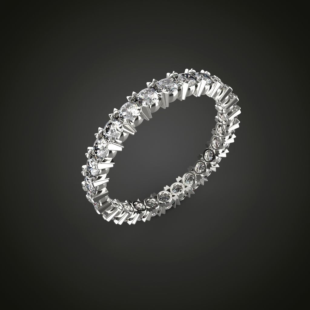 Eternity ring model ring sizes 3D print model_16