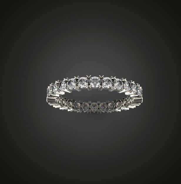 Eternity ring model ring sizes 3D print model_12
