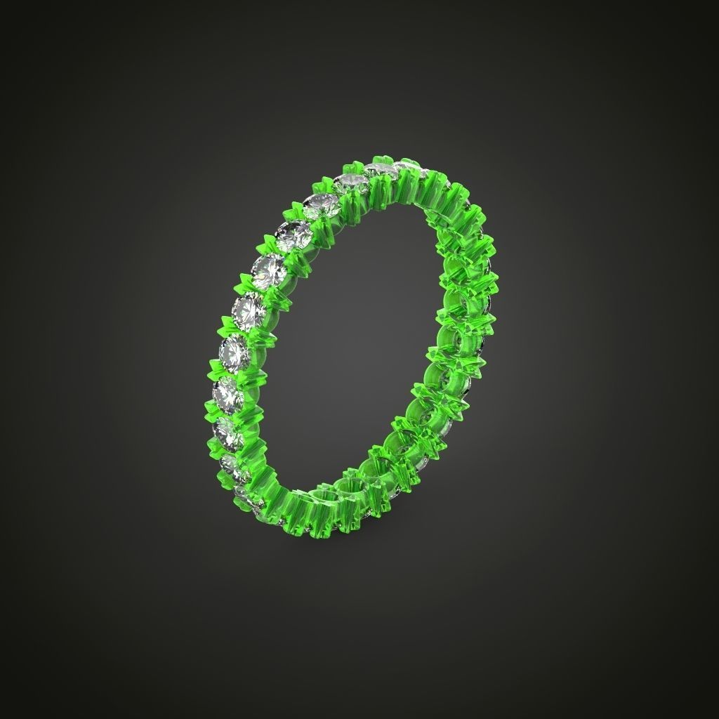 Eternity ring model ring sizes 3D print model_20