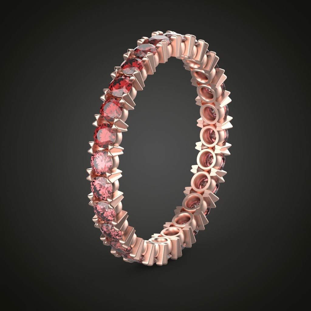 Eternity ring model ring sizes 3D print model_1