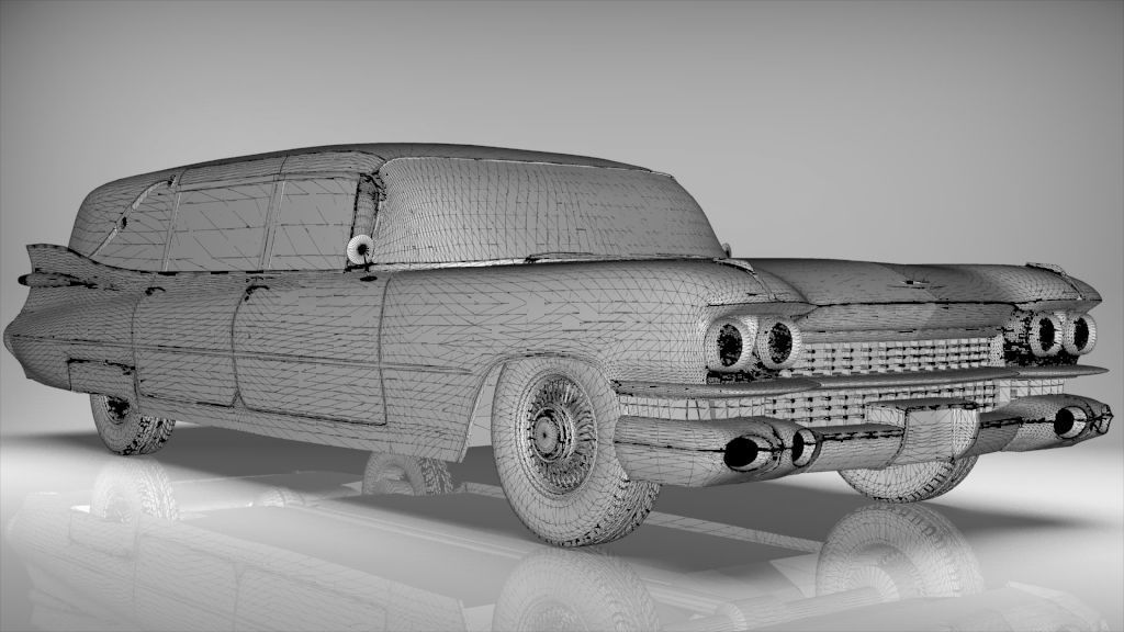 Cadillac Hearse Space Wagon Victoria SS 1959 3D model_25