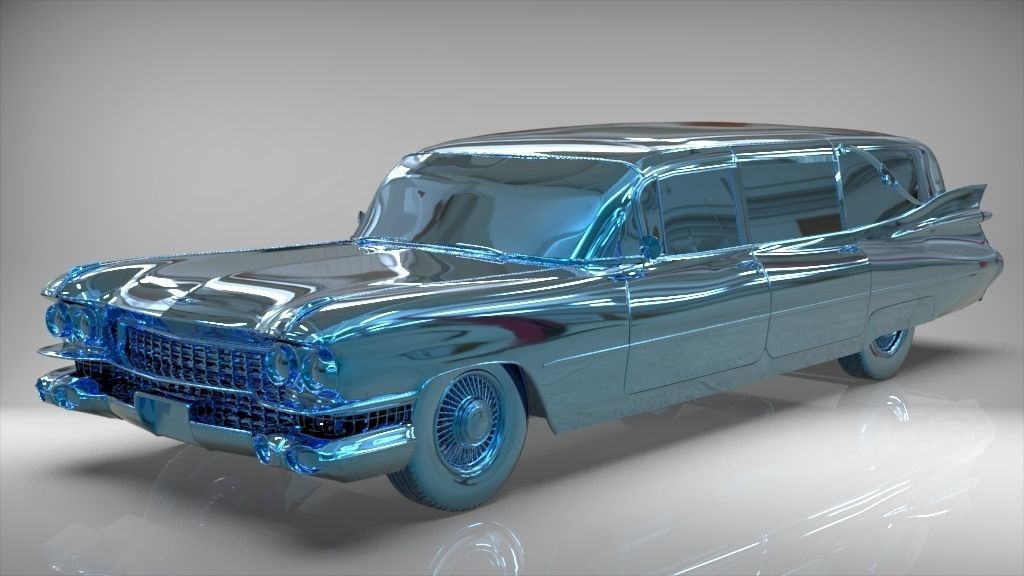Cadillac Hearse Space Wagon Victoria SS 1959 3D model_32