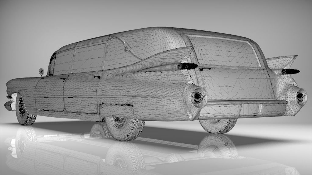 Cadillac Hearse Space Wagon Victoria SS 1959 3D model_27