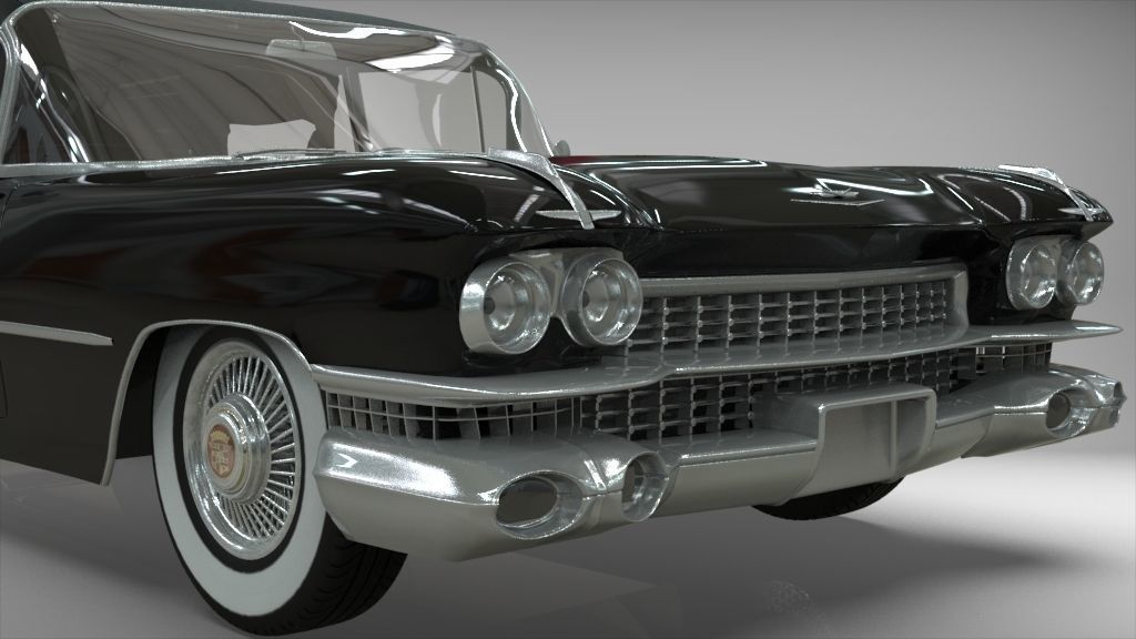 Cadillac Hearse Space Wagon Victoria SS 1959 3D model_15