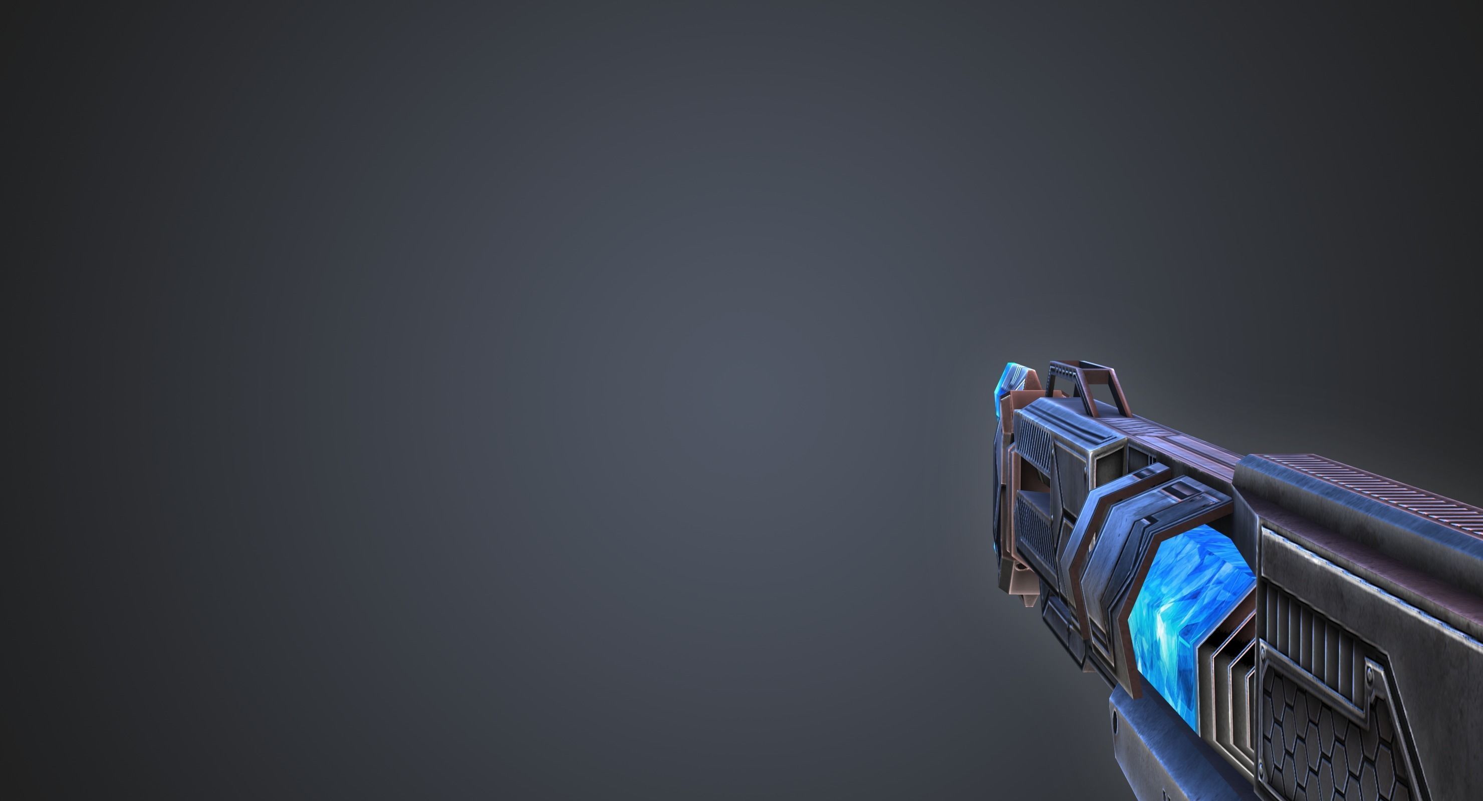 Energy Scepter Ultra Weapon Low-poly 3D model_2