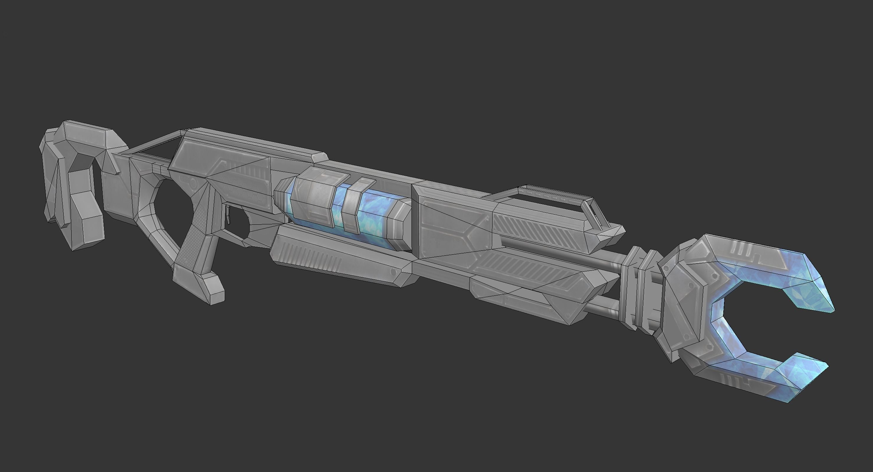 Energy Scepter Ultra Weapon Low-poly 3D model_6