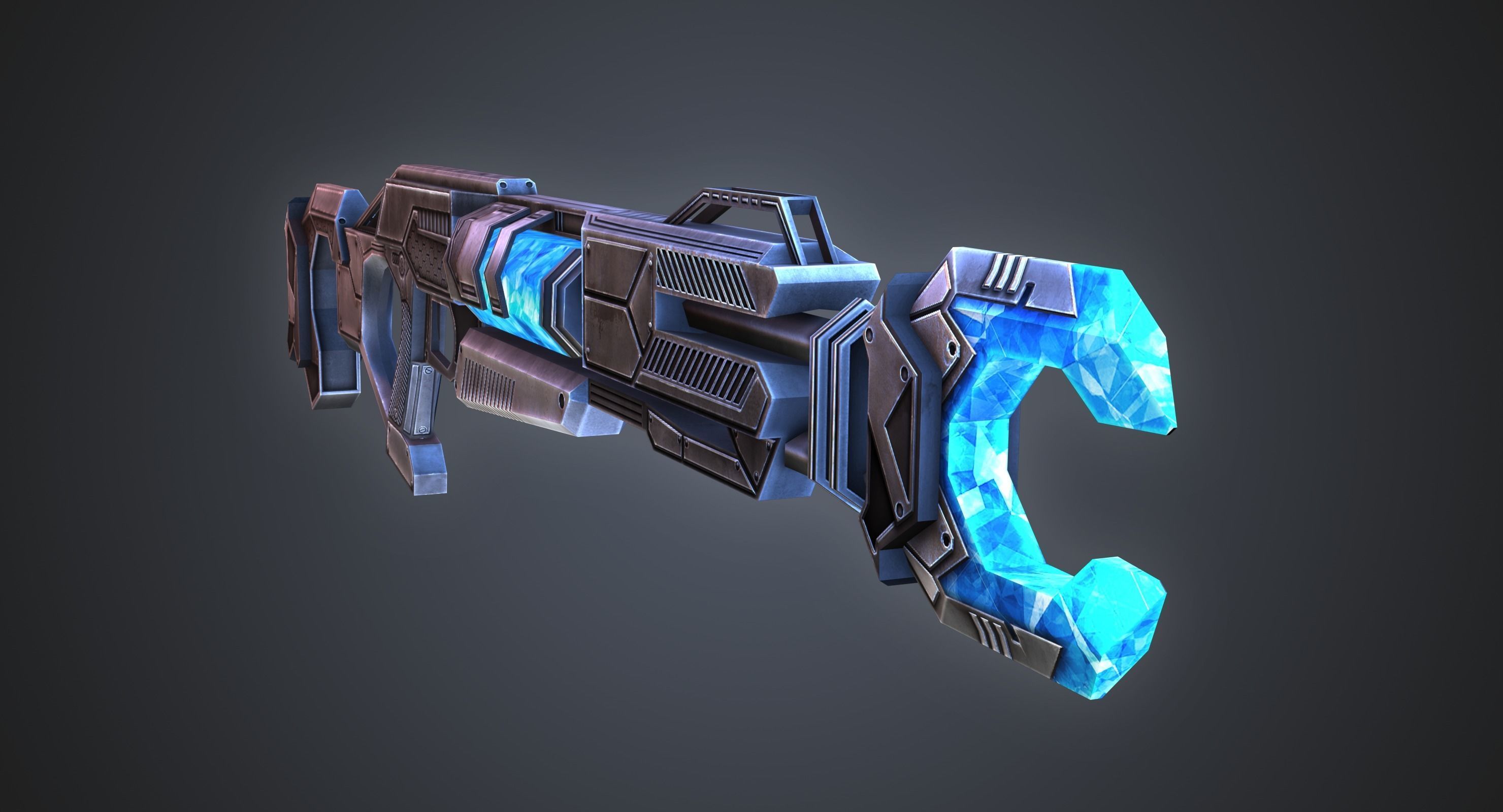 Energy Scepter Ultra Weapon Low-poly 3D model_3