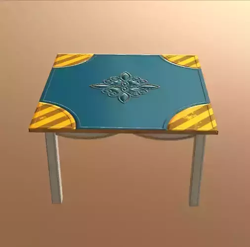 Simple Table Low-poly 3D model