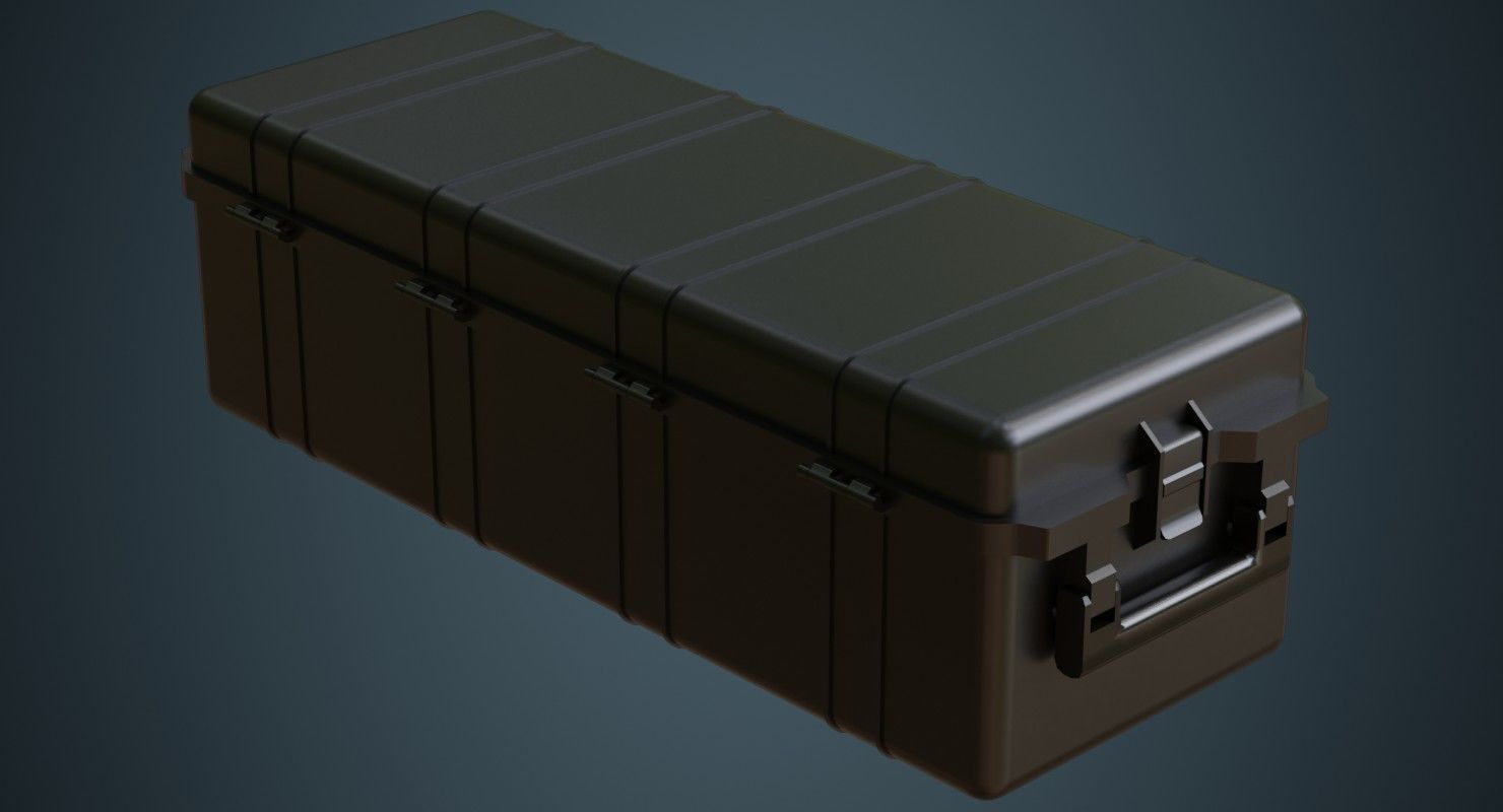 Military Case 4A Low-poly 3D model_1