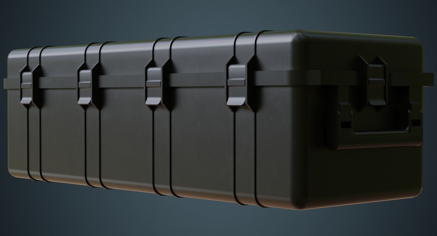 Military Case 4A Low-poly 3D model_3