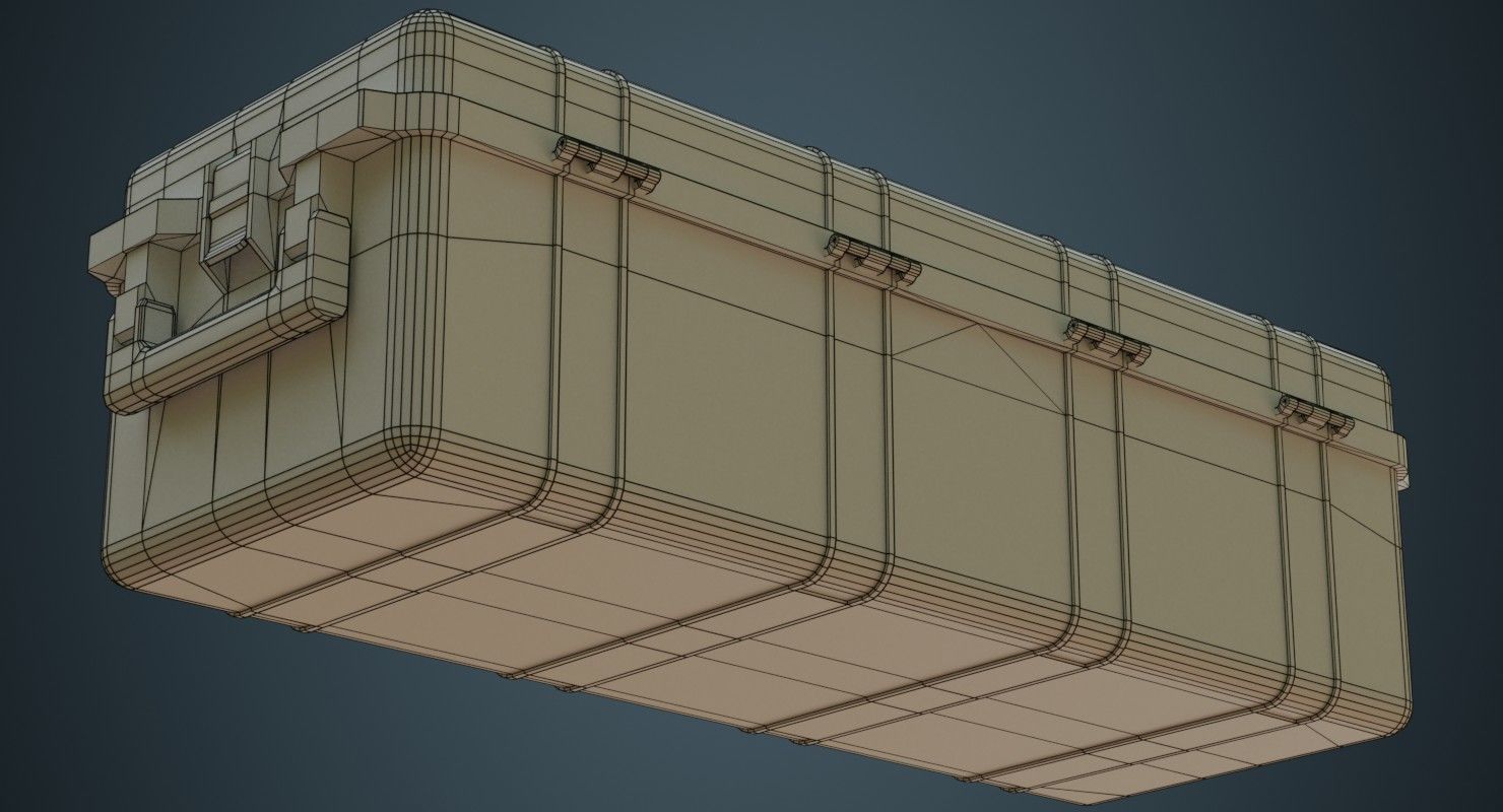 Military Case 4A Low-poly 3D model_6