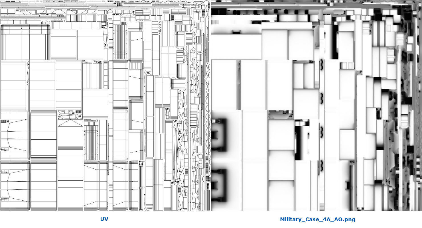 Military Case 4A Low-poly 3D model_7