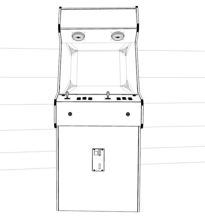 Arcade Machine 3D model_7