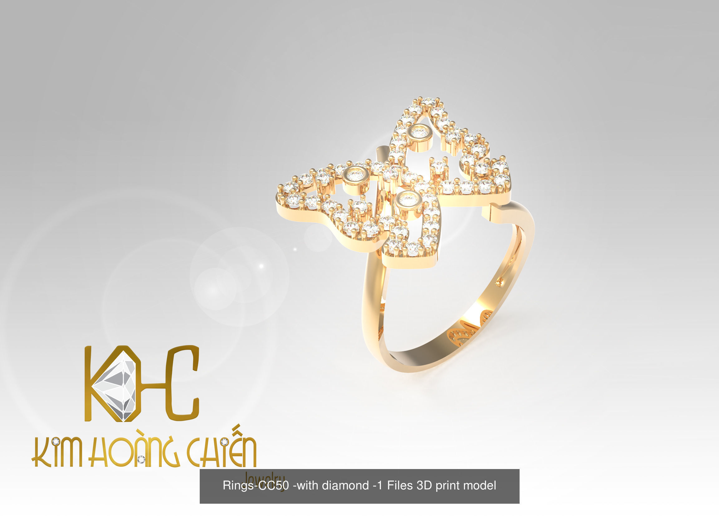 Collect of 50 rings 3D Model Collection_58