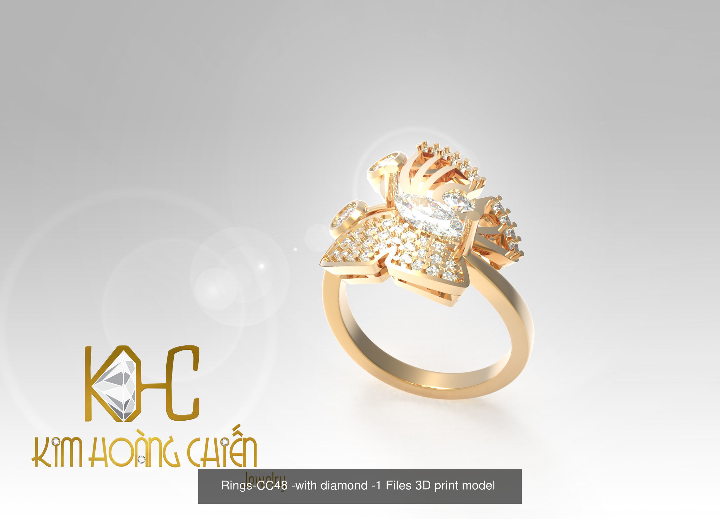 Collect of 50 rings 3D Model Collection_56