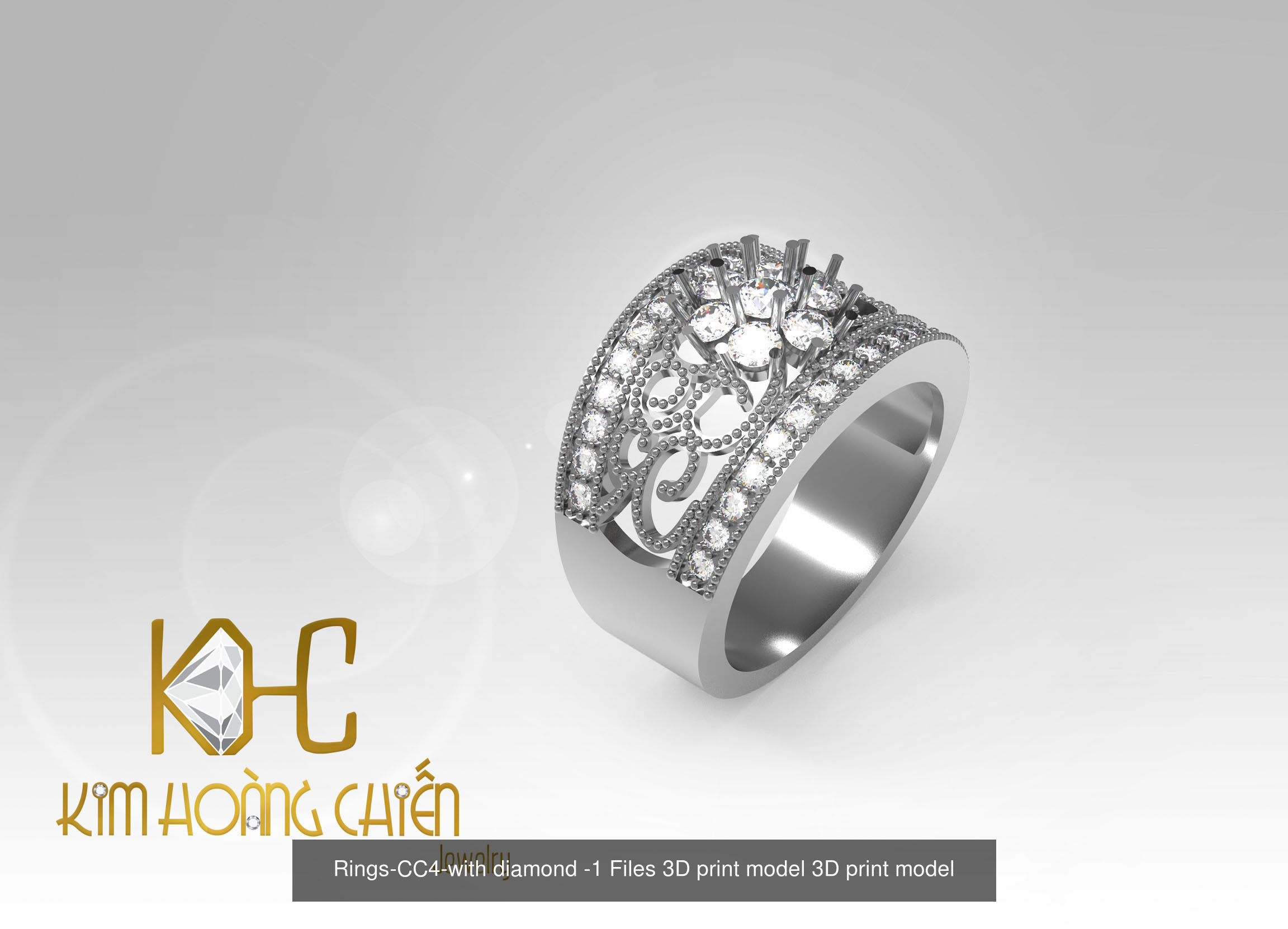 Collect of 50 rings 3D Model Collection_13