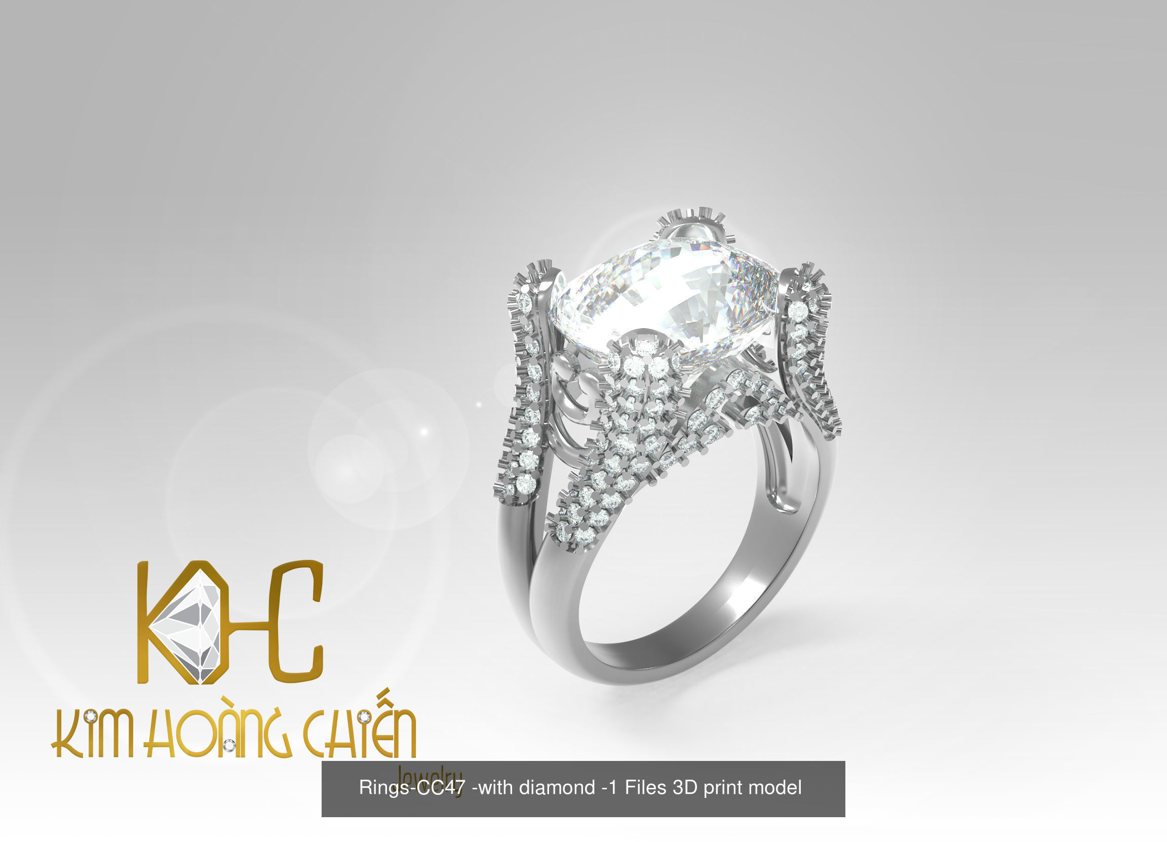 Collect of 50 rings 3D Model Collection_55