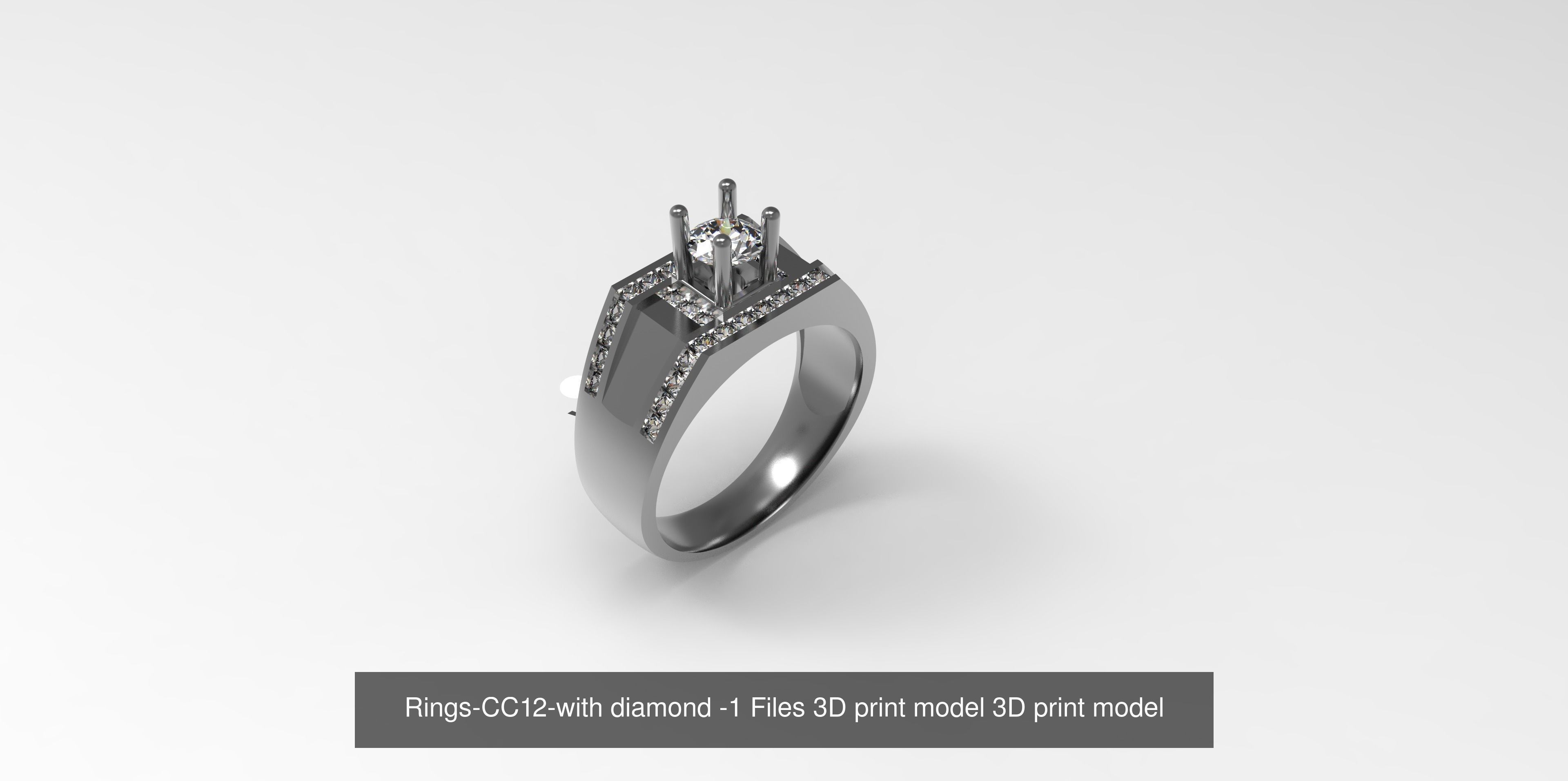 Collect of 50 rings 3D Model Collection_21