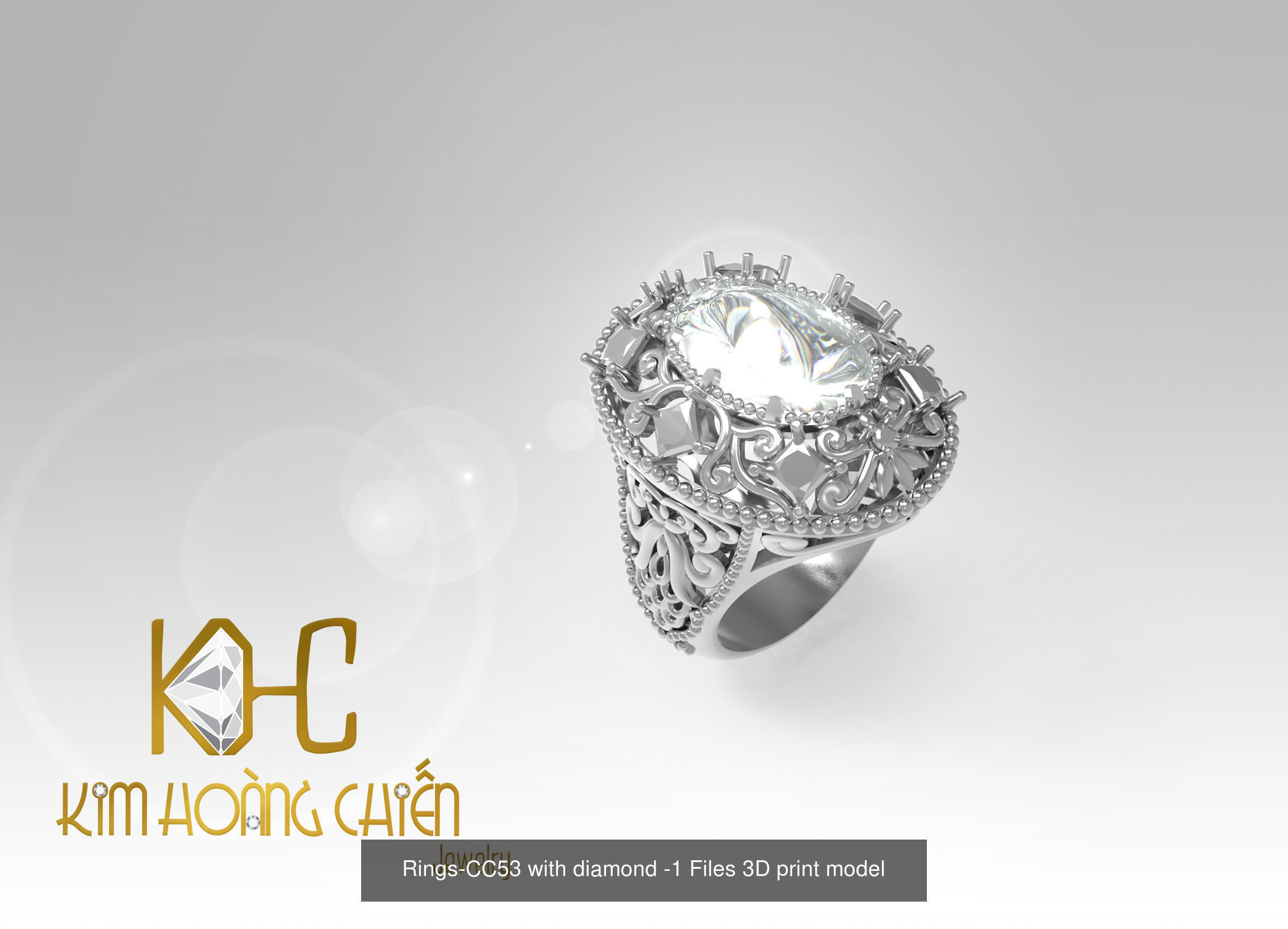 Collect of 50 rings 3D Model Collection_61