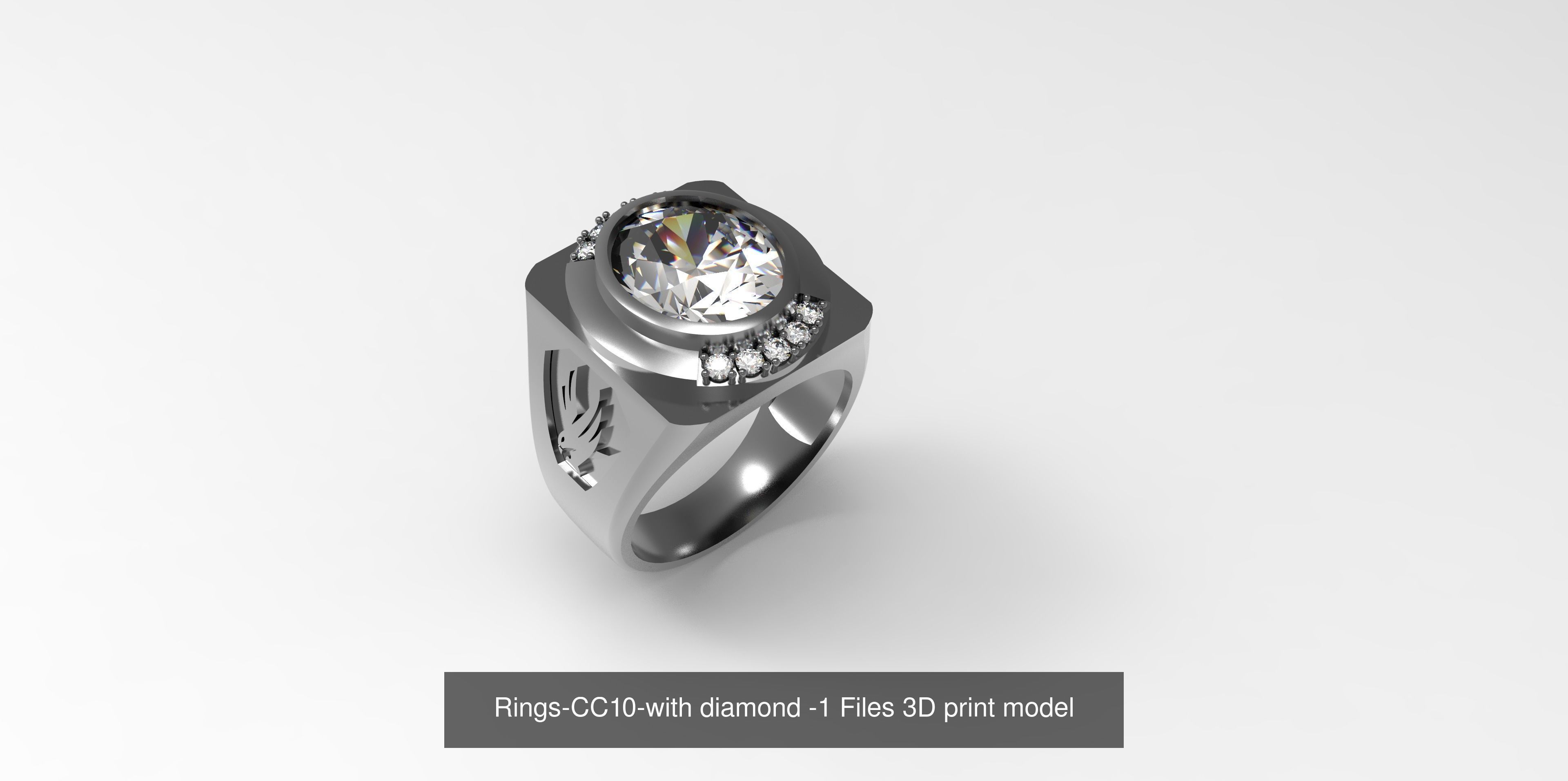 Collect of 50 rings 3D Model Collection_19