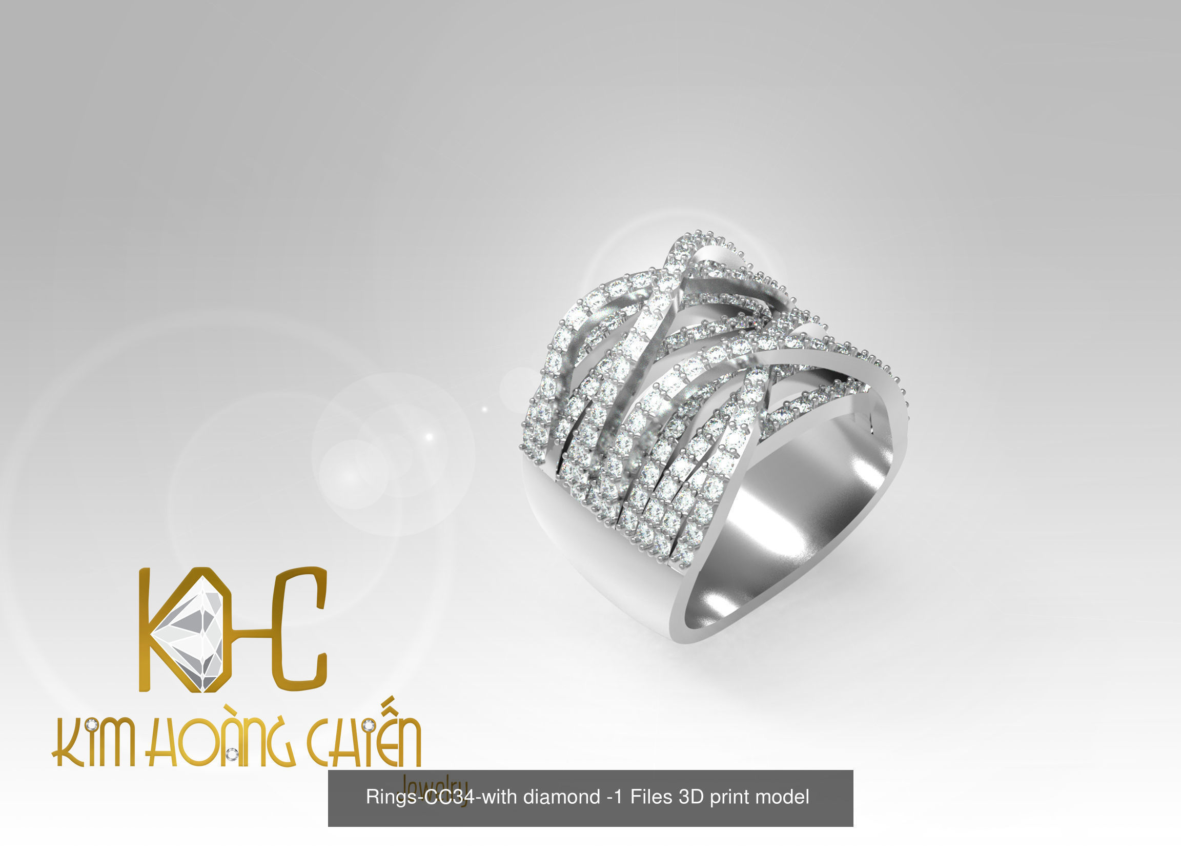 Collect of 50 rings 3D Model Collection_43