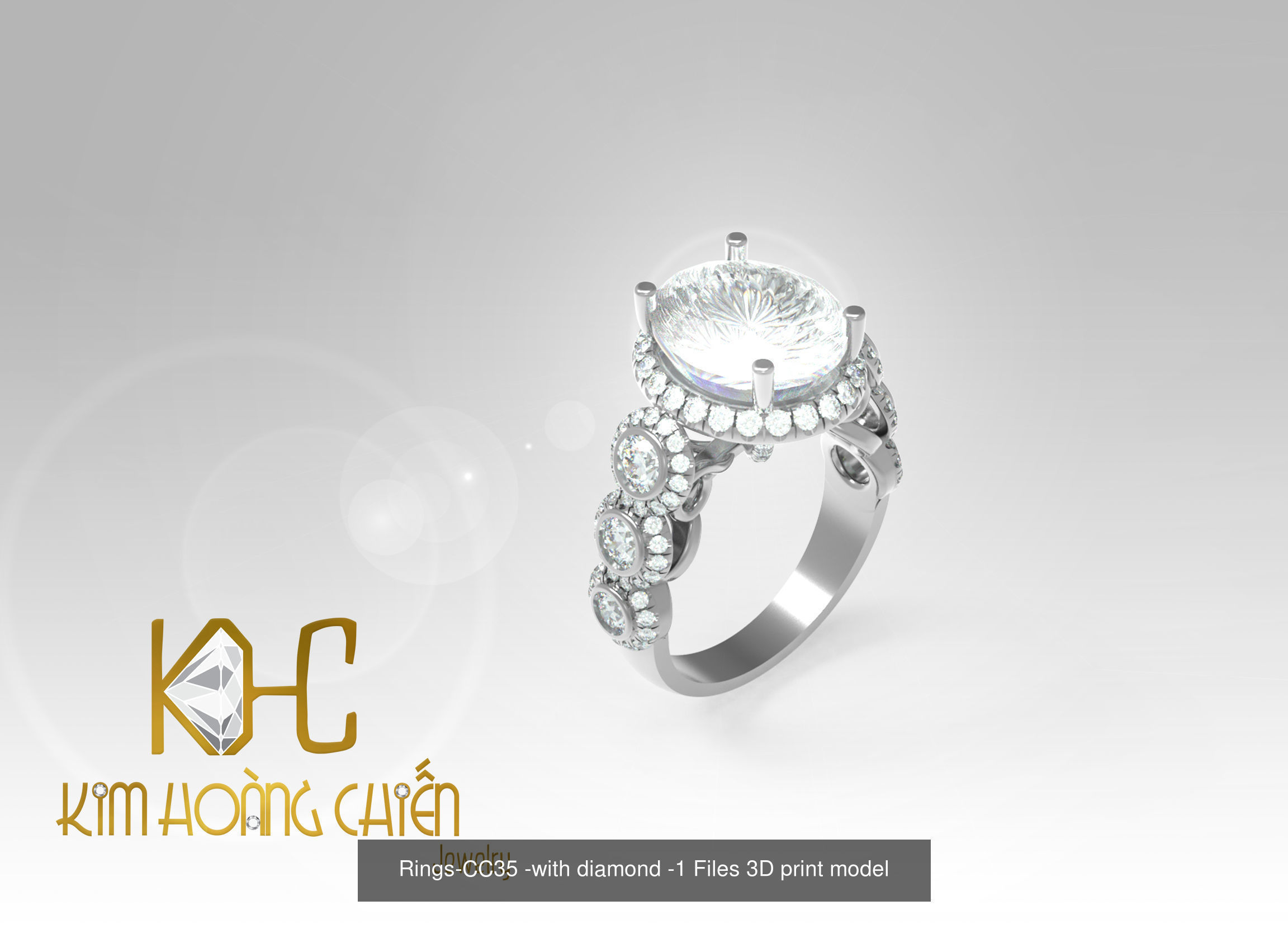 Collect of 50 rings 3D Model Collection_44