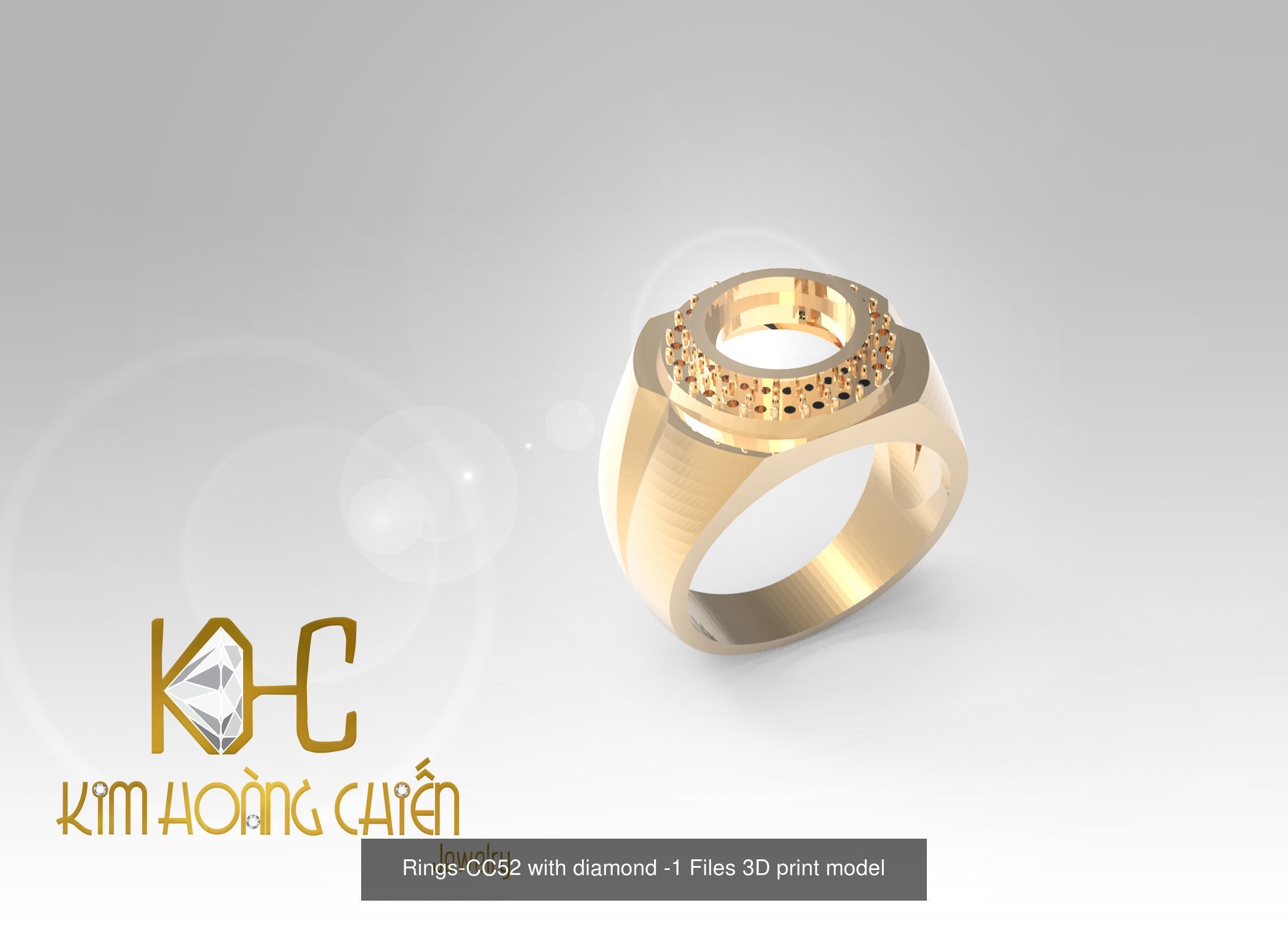 Collect of 50 rings 3D Model Collection_60