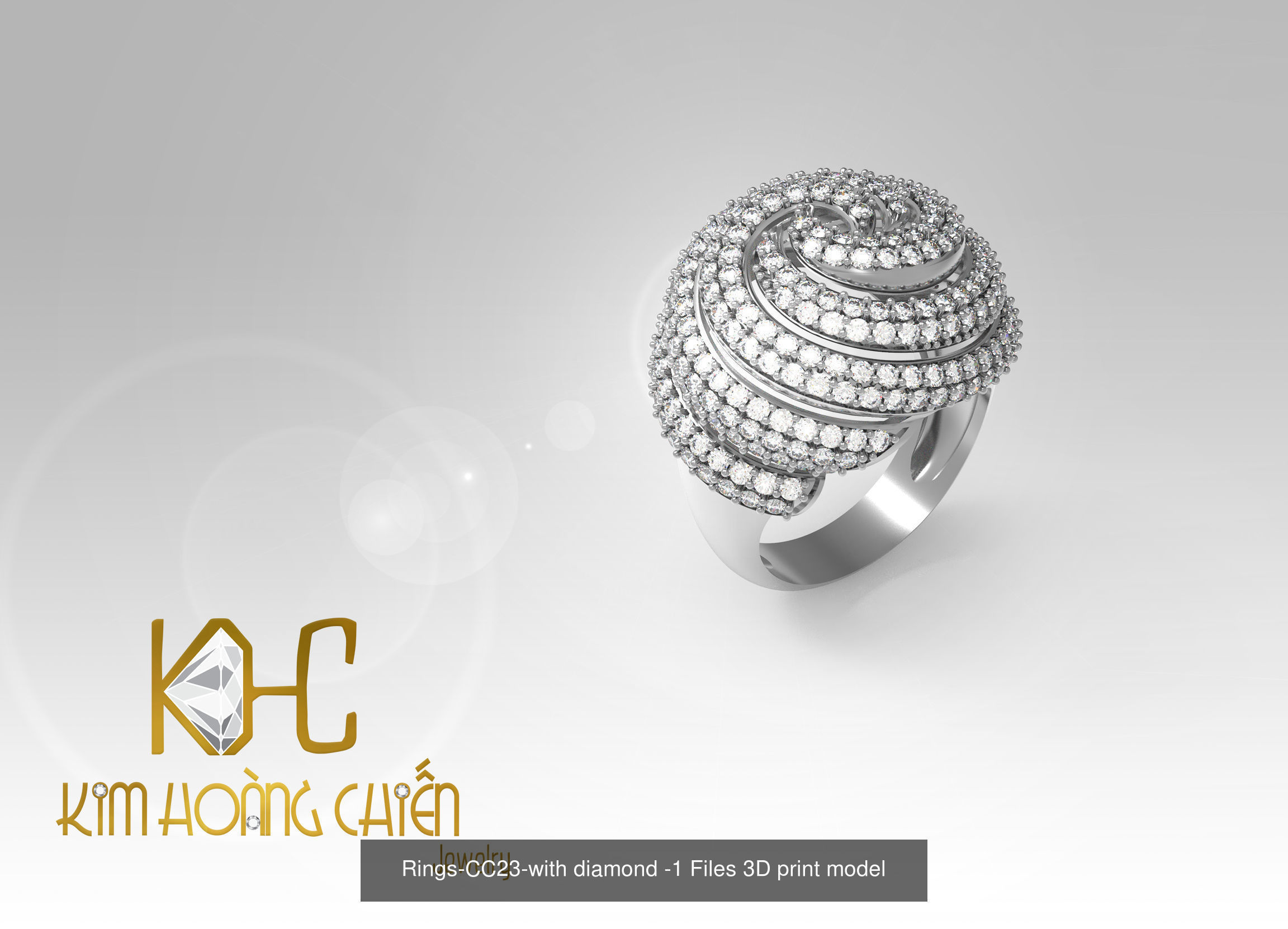 Collect of 50 rings 3D Model Collection_32