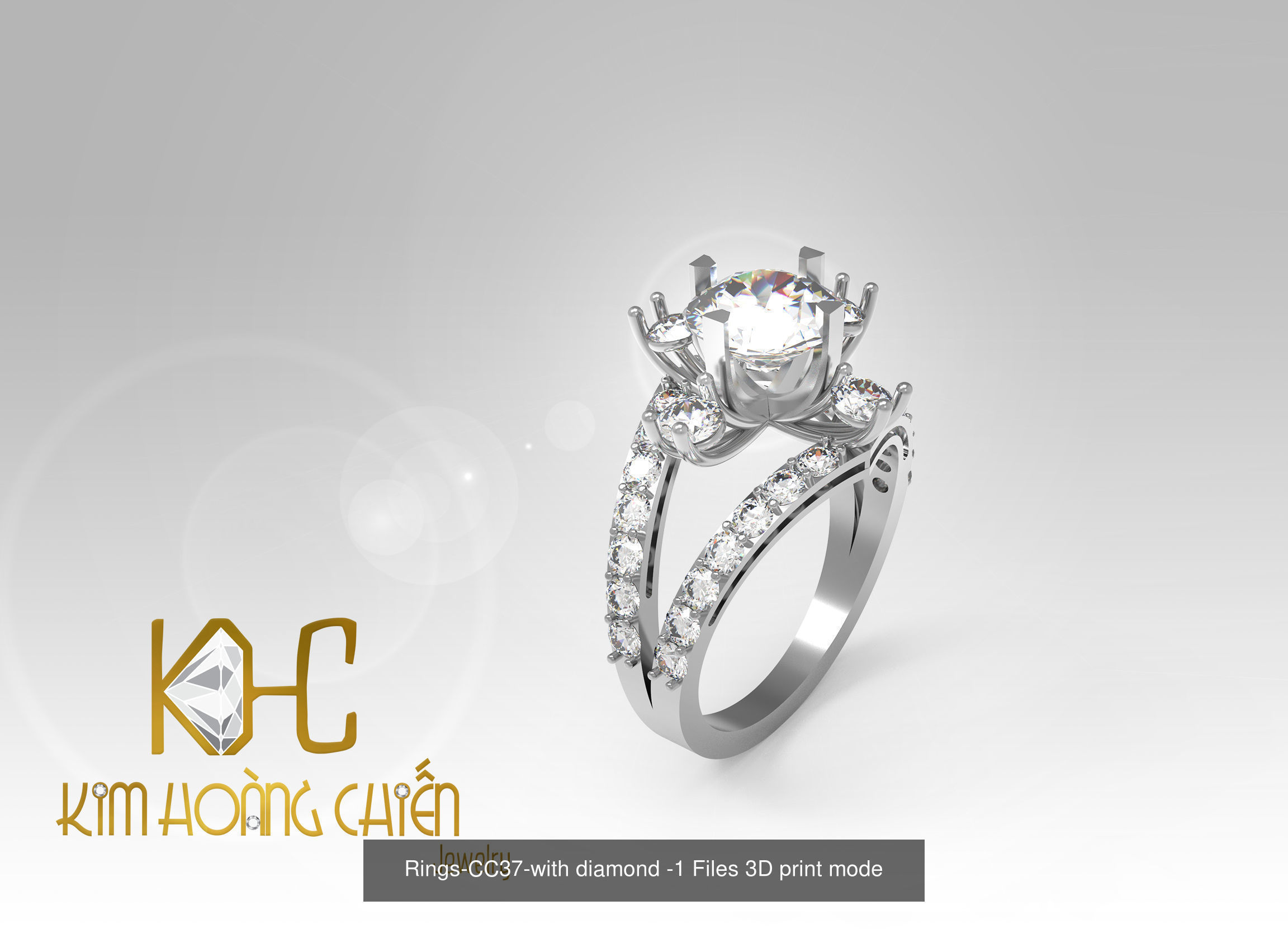 Collect of 50 rings 3D Model Collection_46