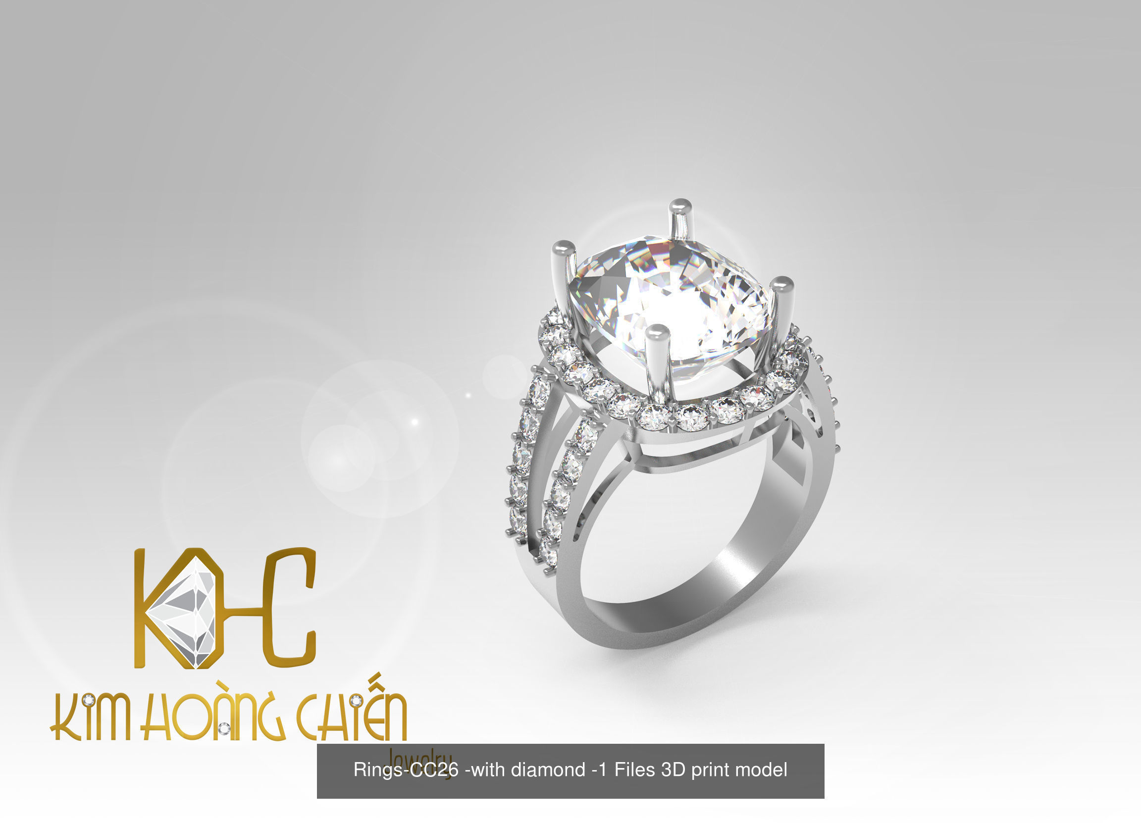 Collect of 50 rings 3D Model Collection_35
