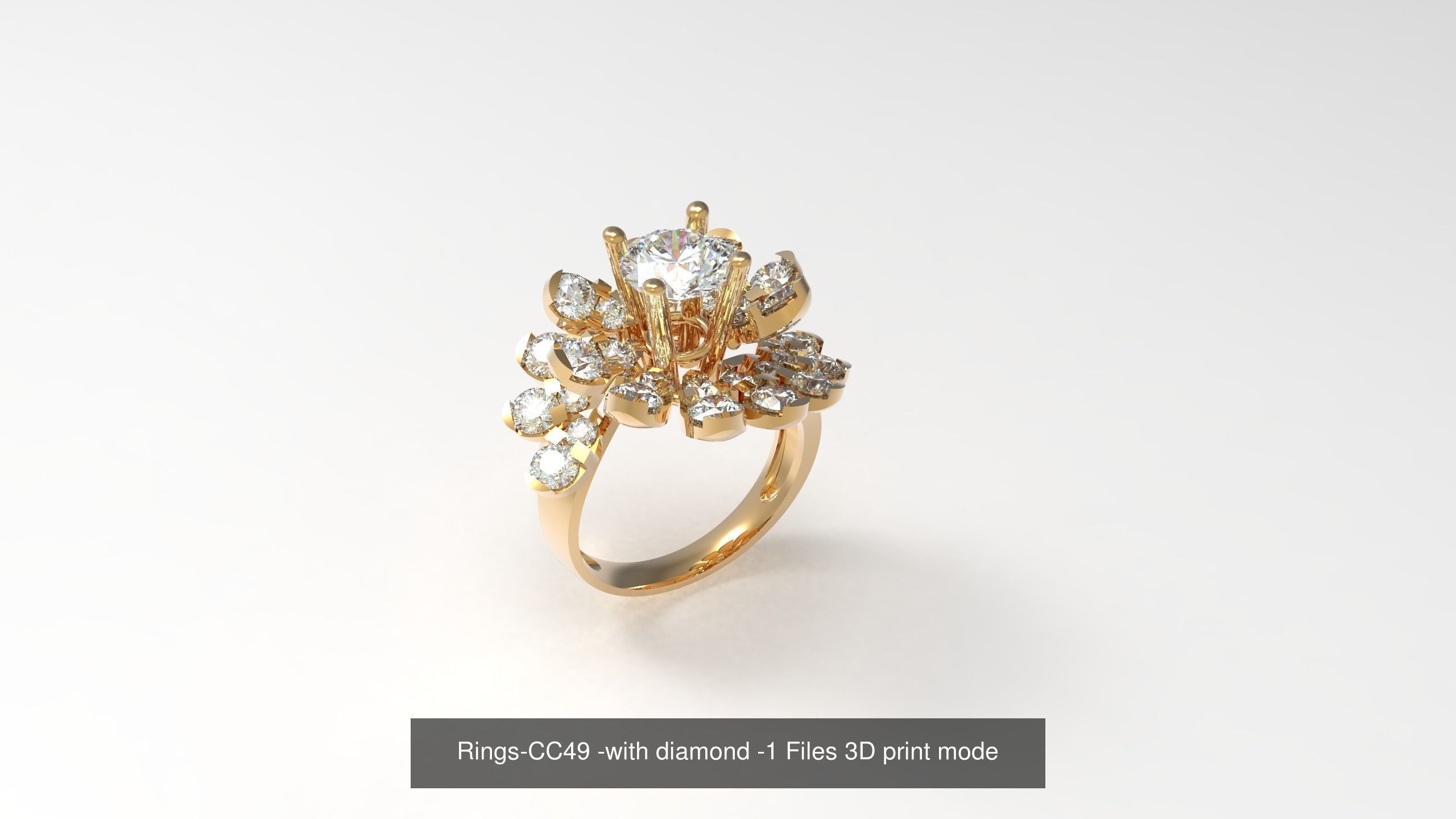 Collect of 50 rings 3D Model Collection_57