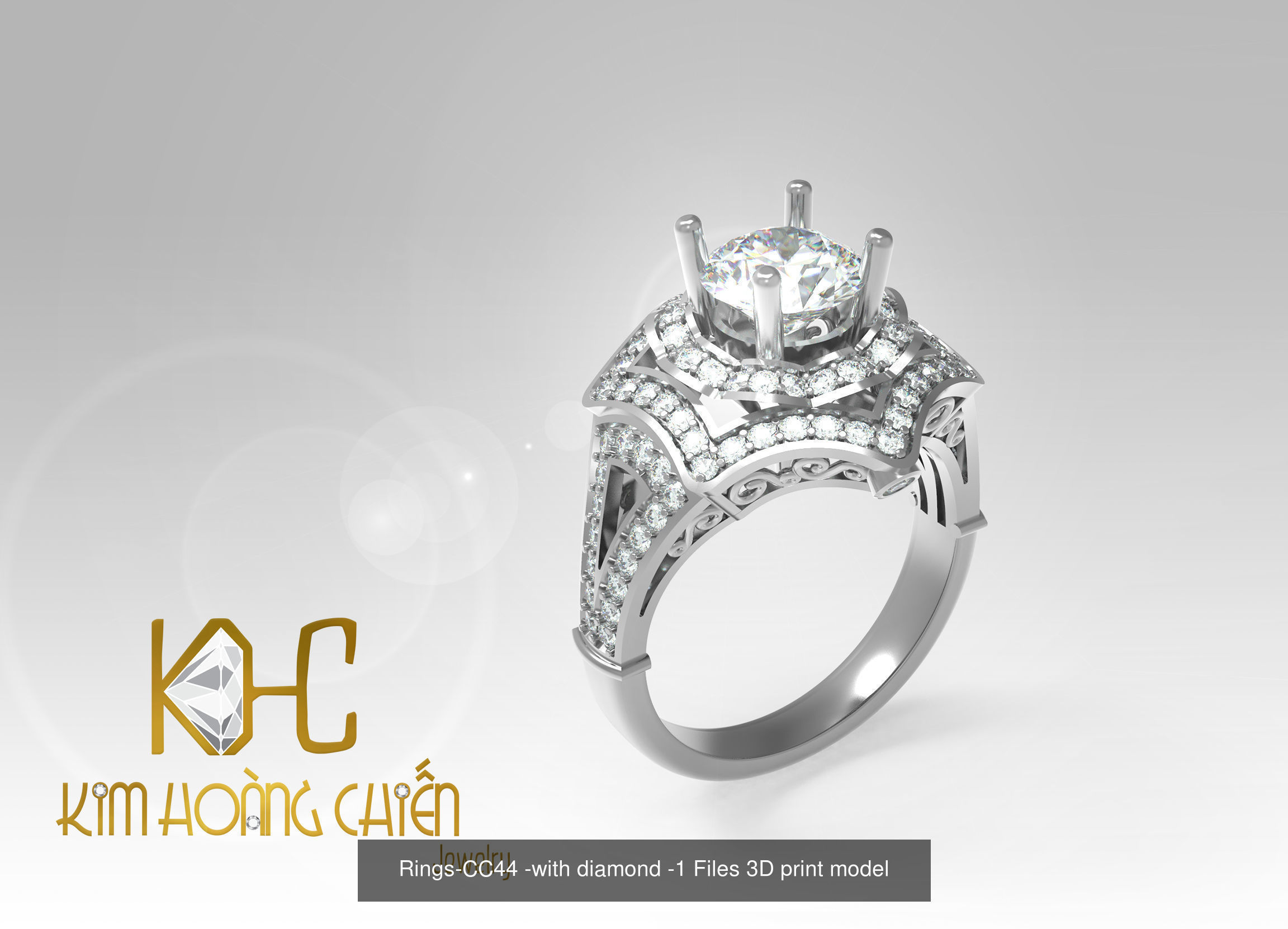 Collect of 50 rings 3D Model Collection_52