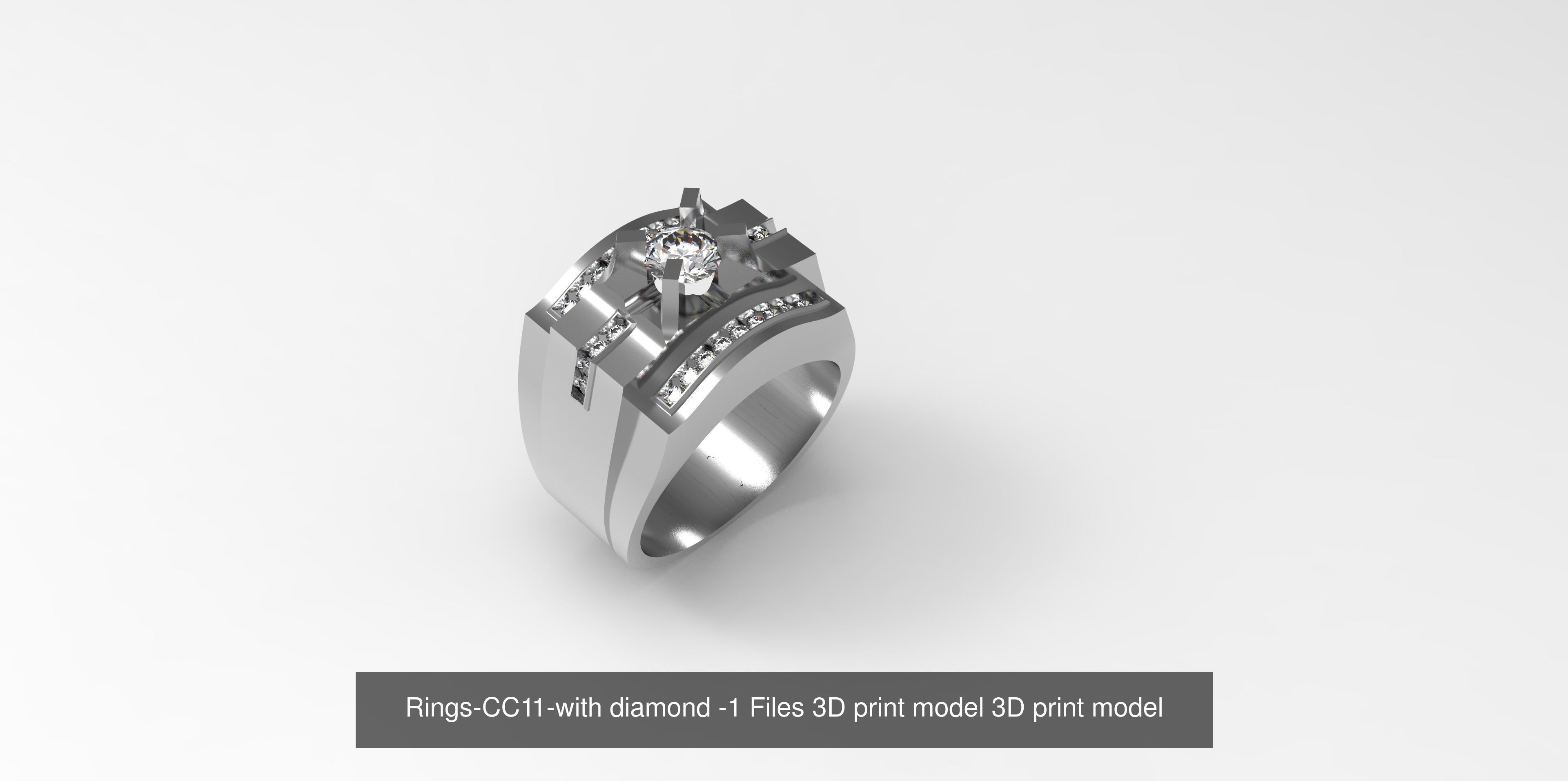 Collect of 50 rings 3D Model Collection_20