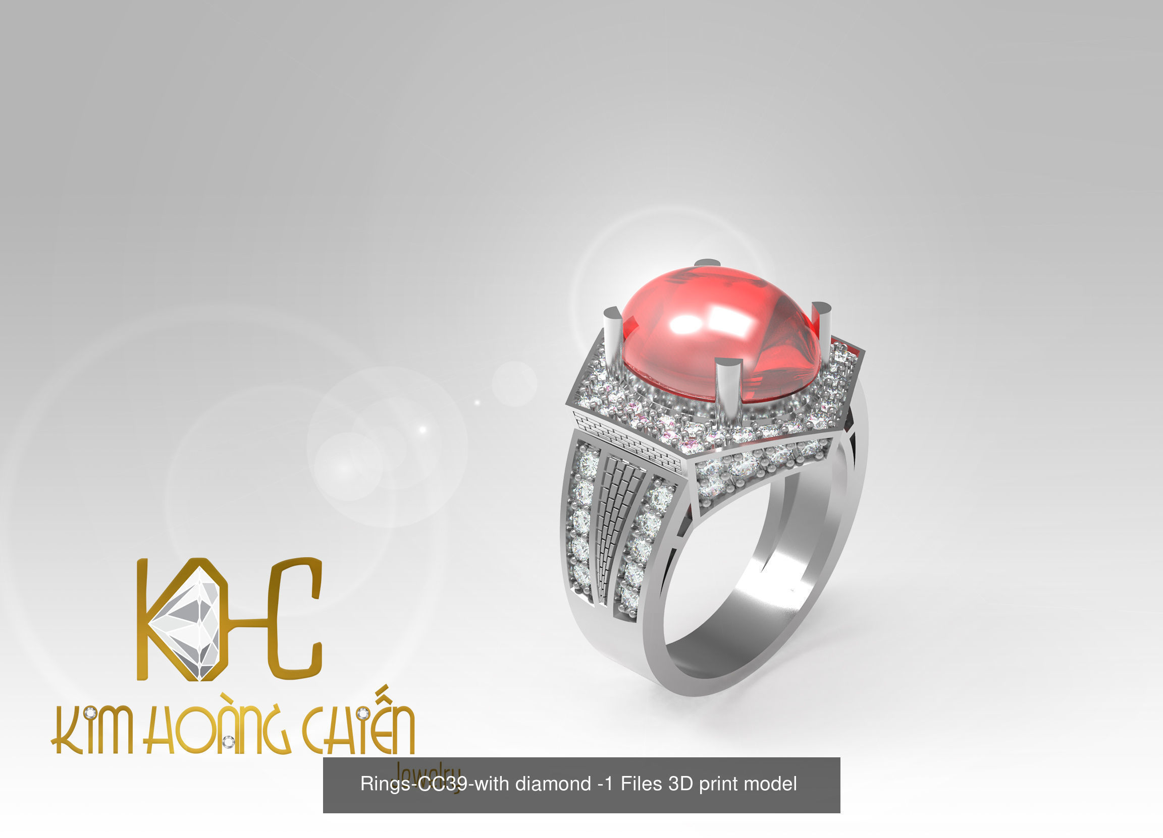 Collect of 50 rings 3D Model Collection_48