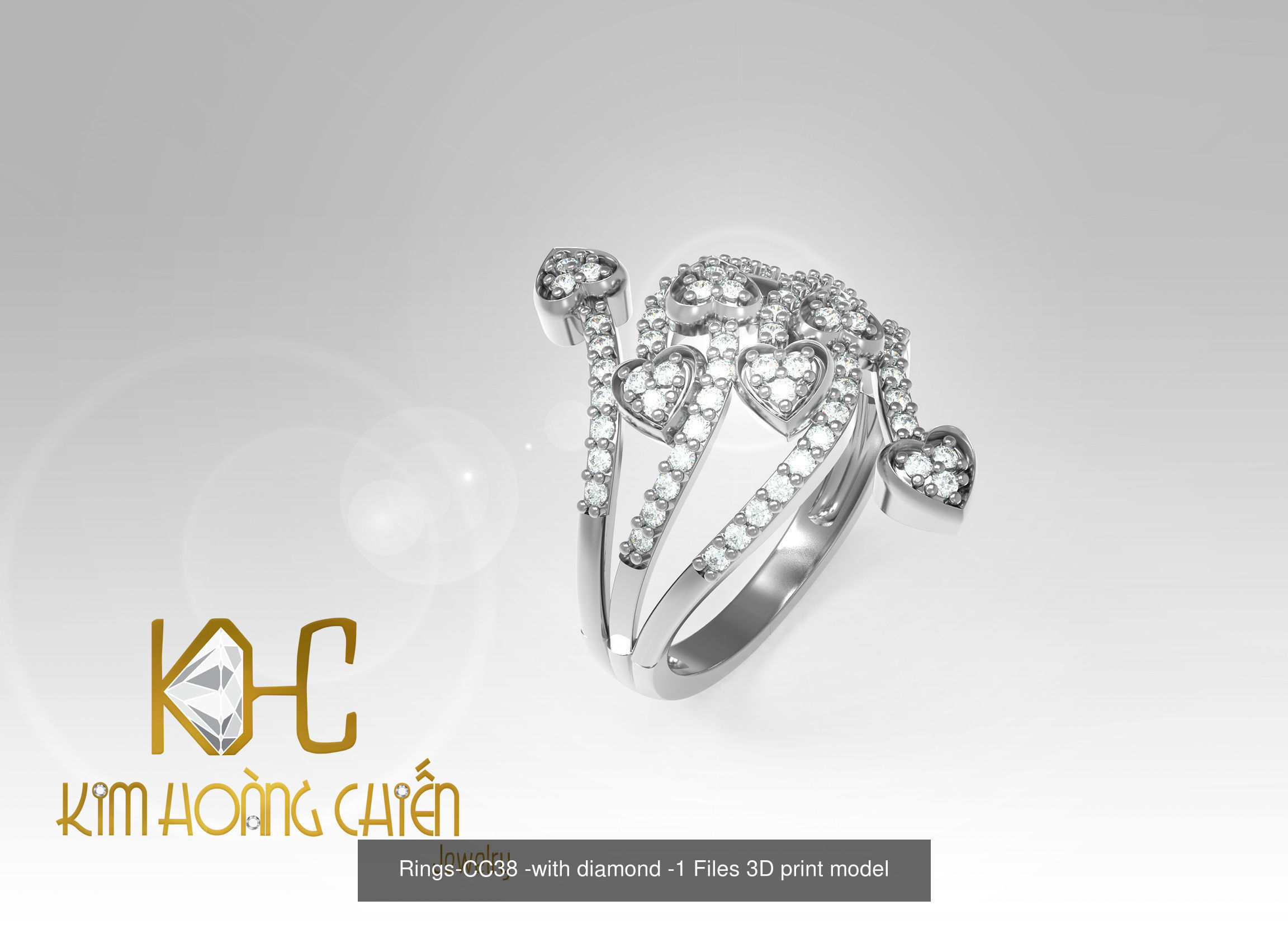 Collect of 50 rings 3D Model Collection_47