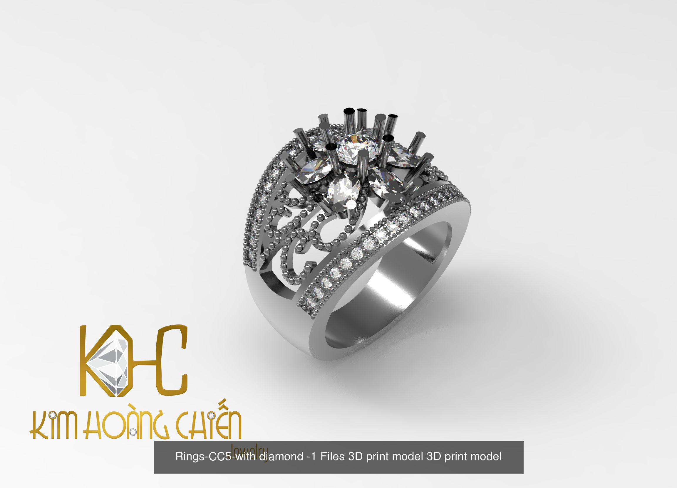Collect of 50 rings 3D Model Collection_14