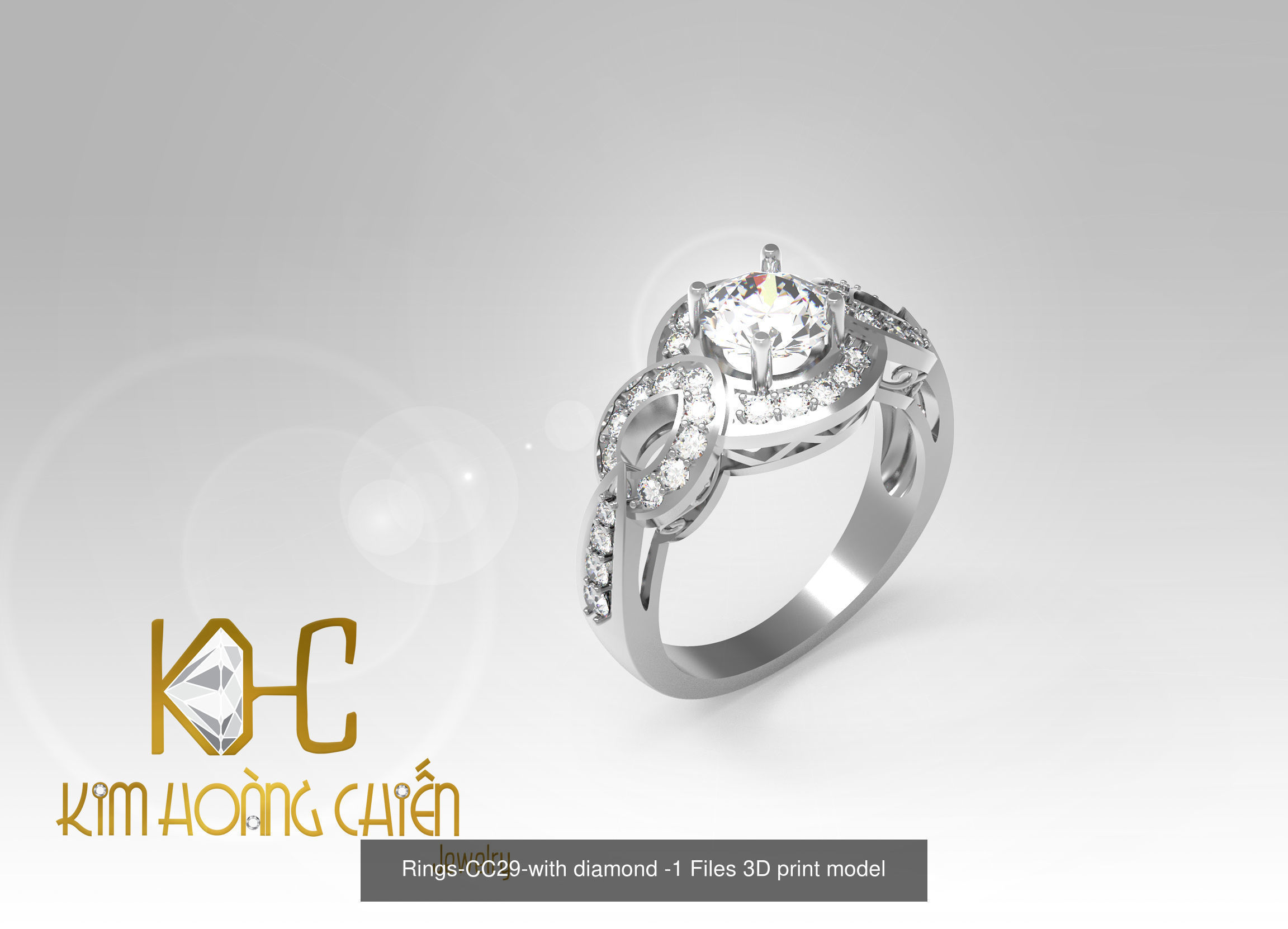Collect of 50 rings 3D Model Collection_38