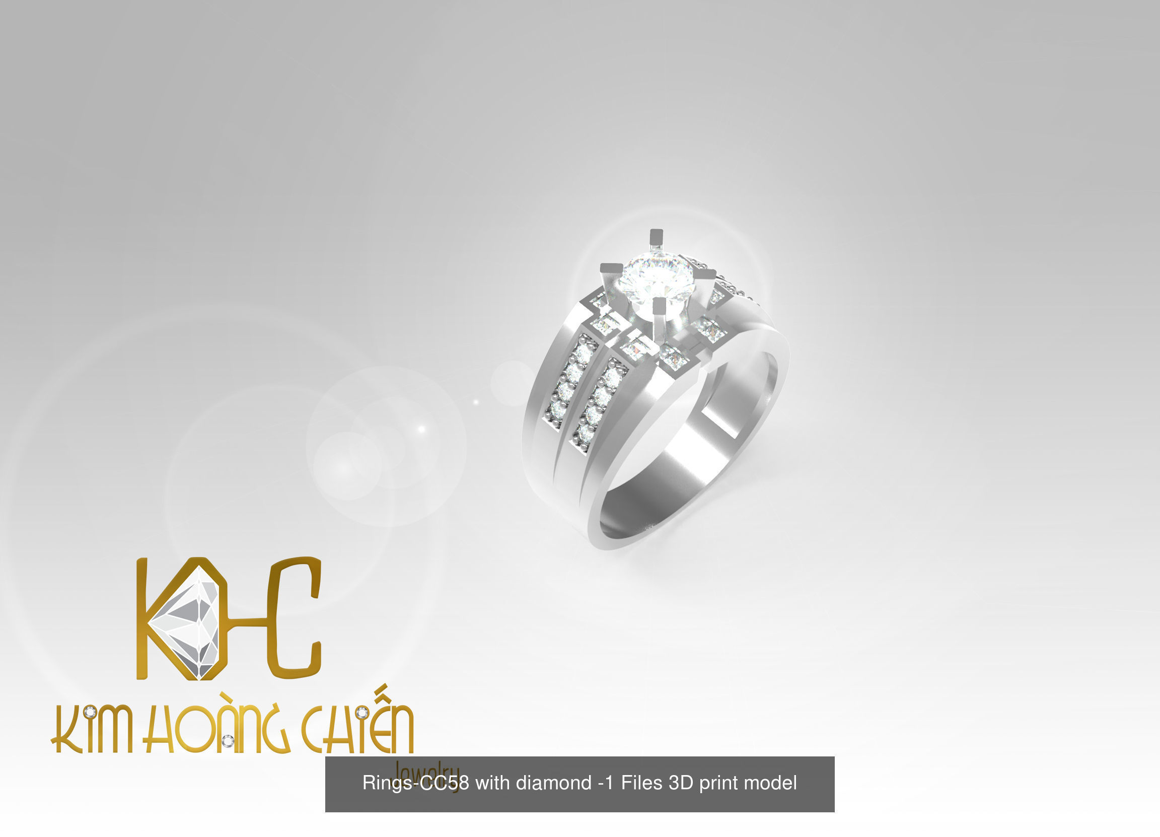 Collect of 50 rings 3D Model Collection_65