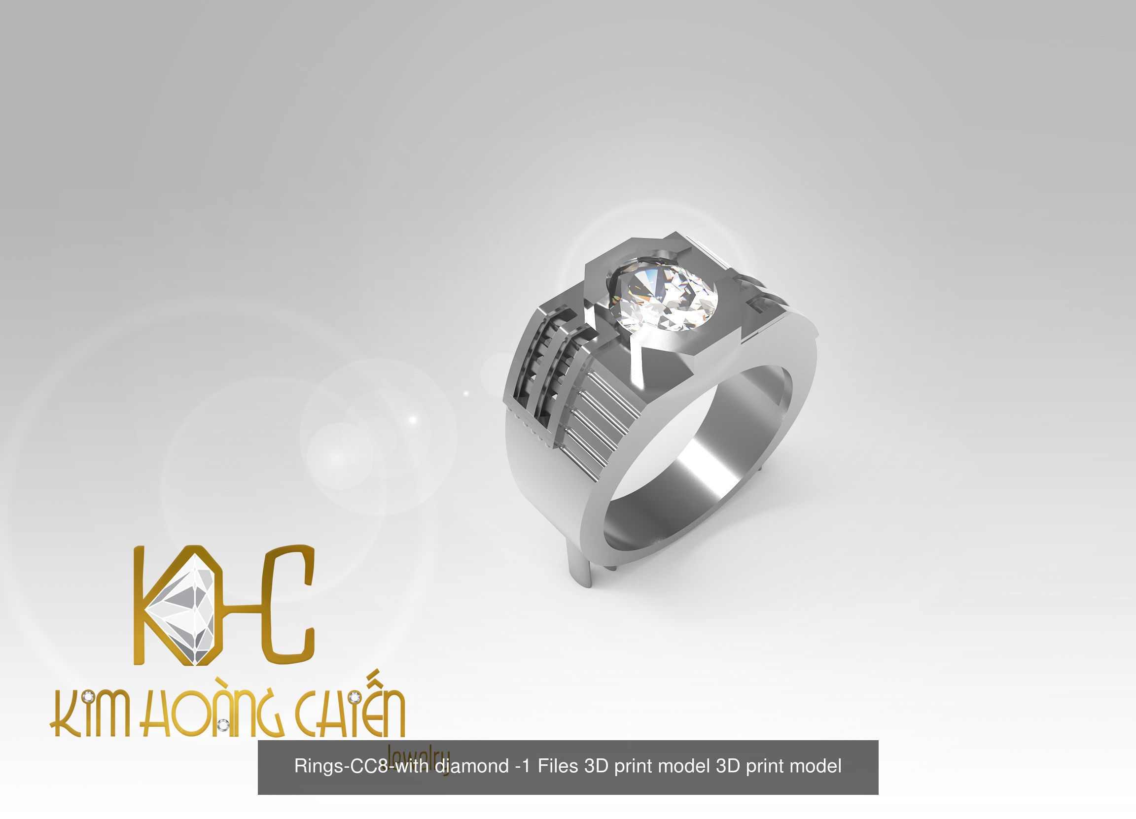 Collect of 50 rings 3D Model Collection_17