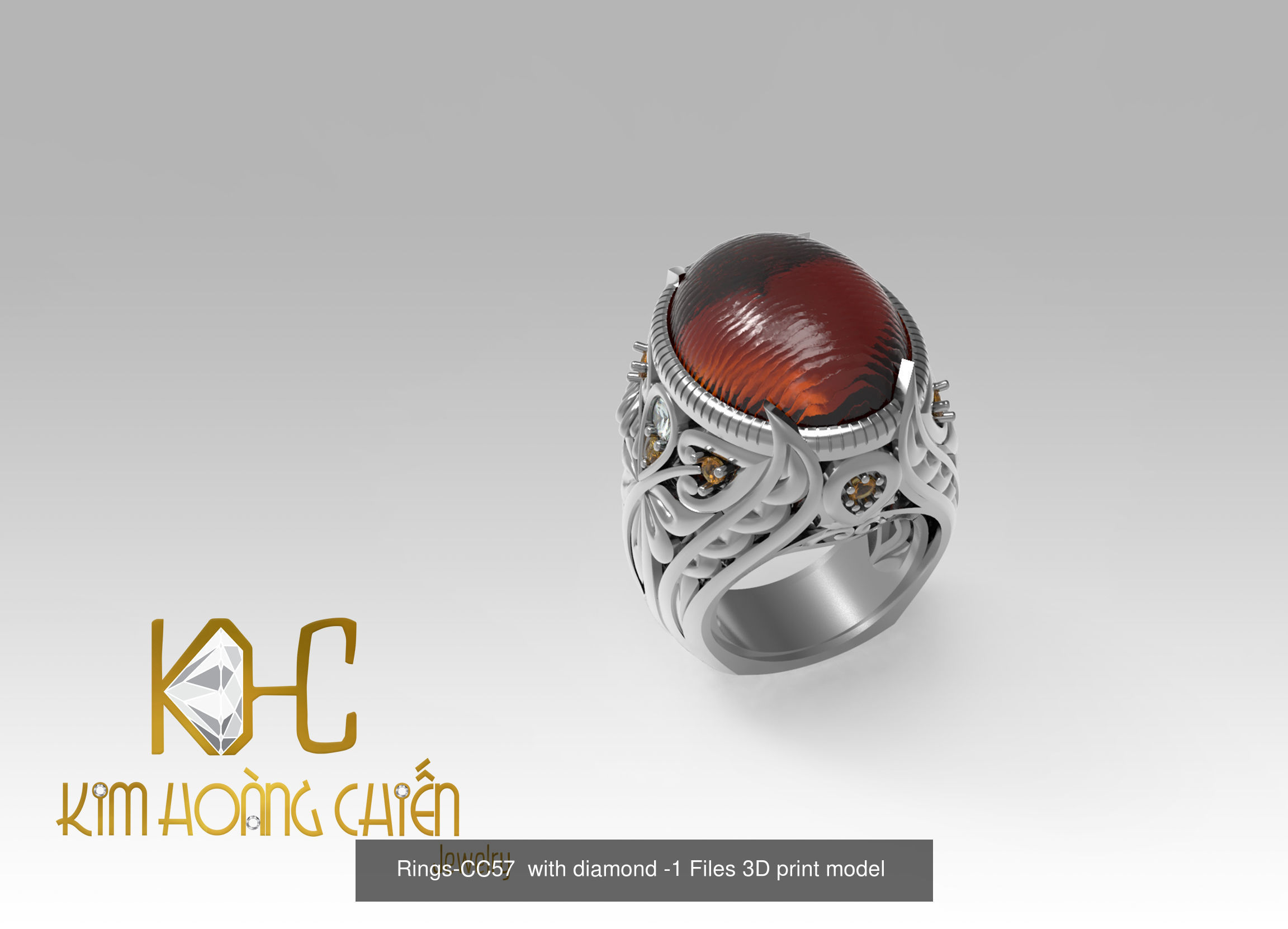 Collect of 50 rings 3D Model Collection_64