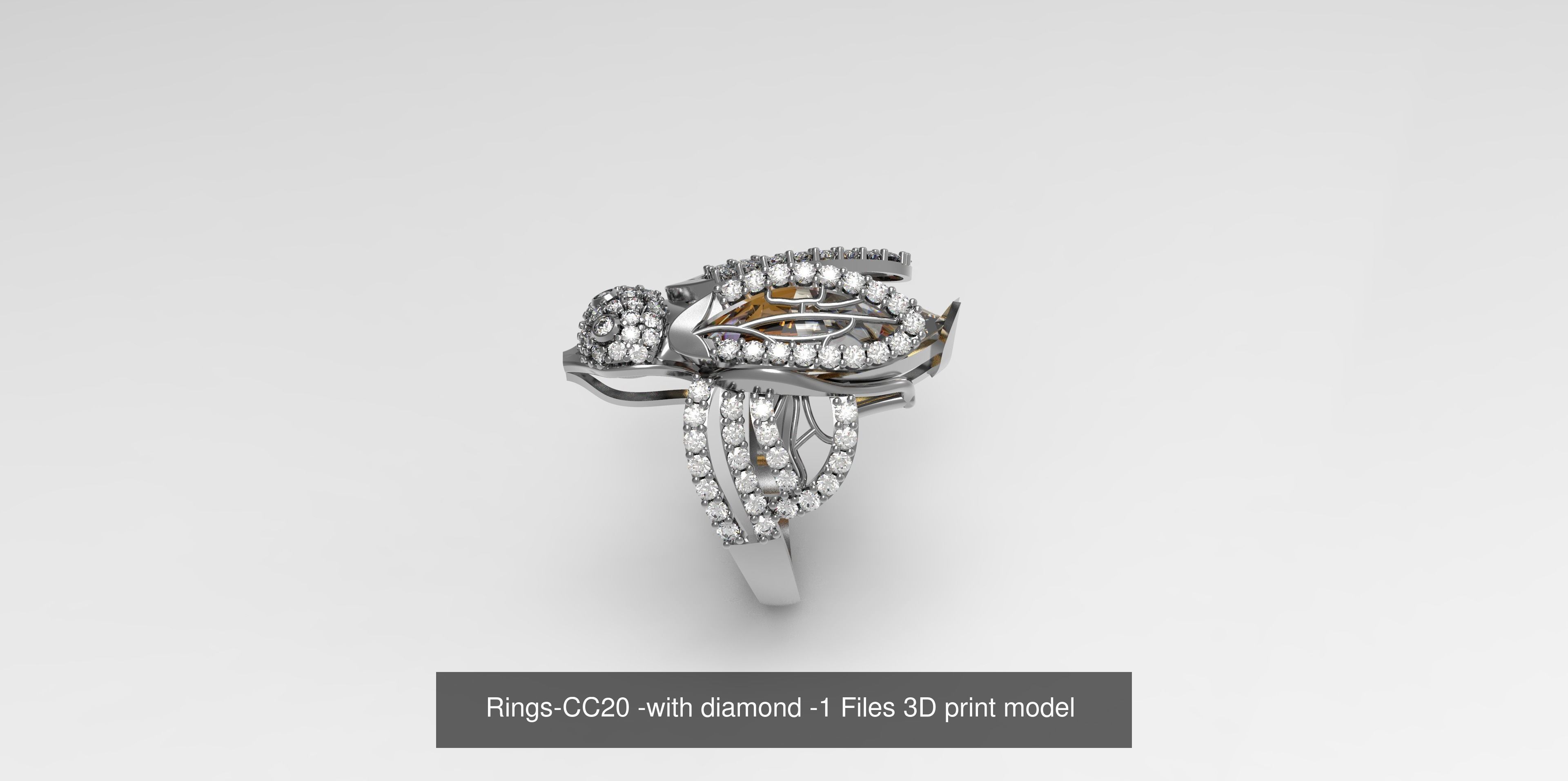 Collect of 50 rings 3D Model Collection_29