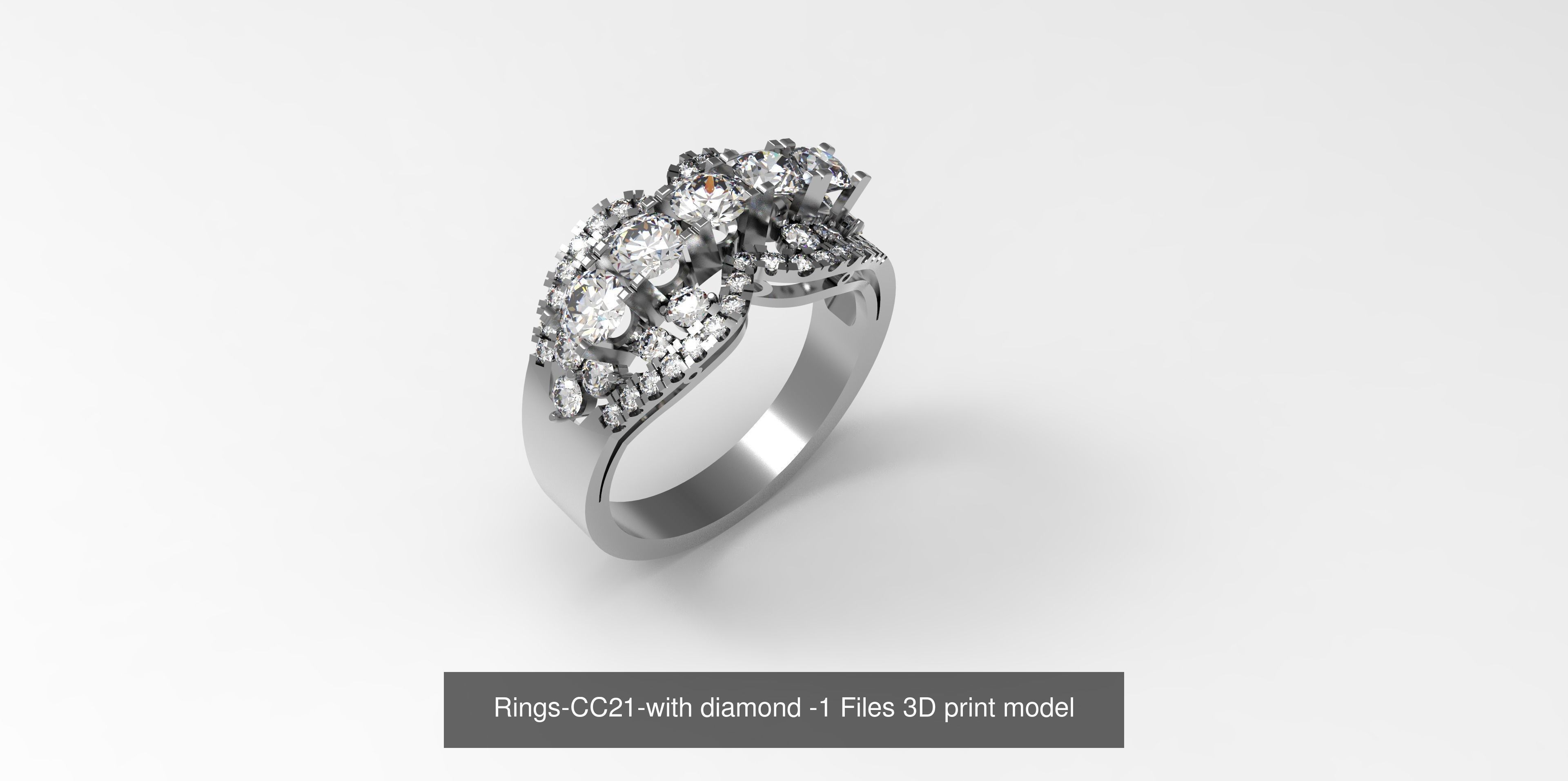 Collect of 50 rings 3D Model Collection_30