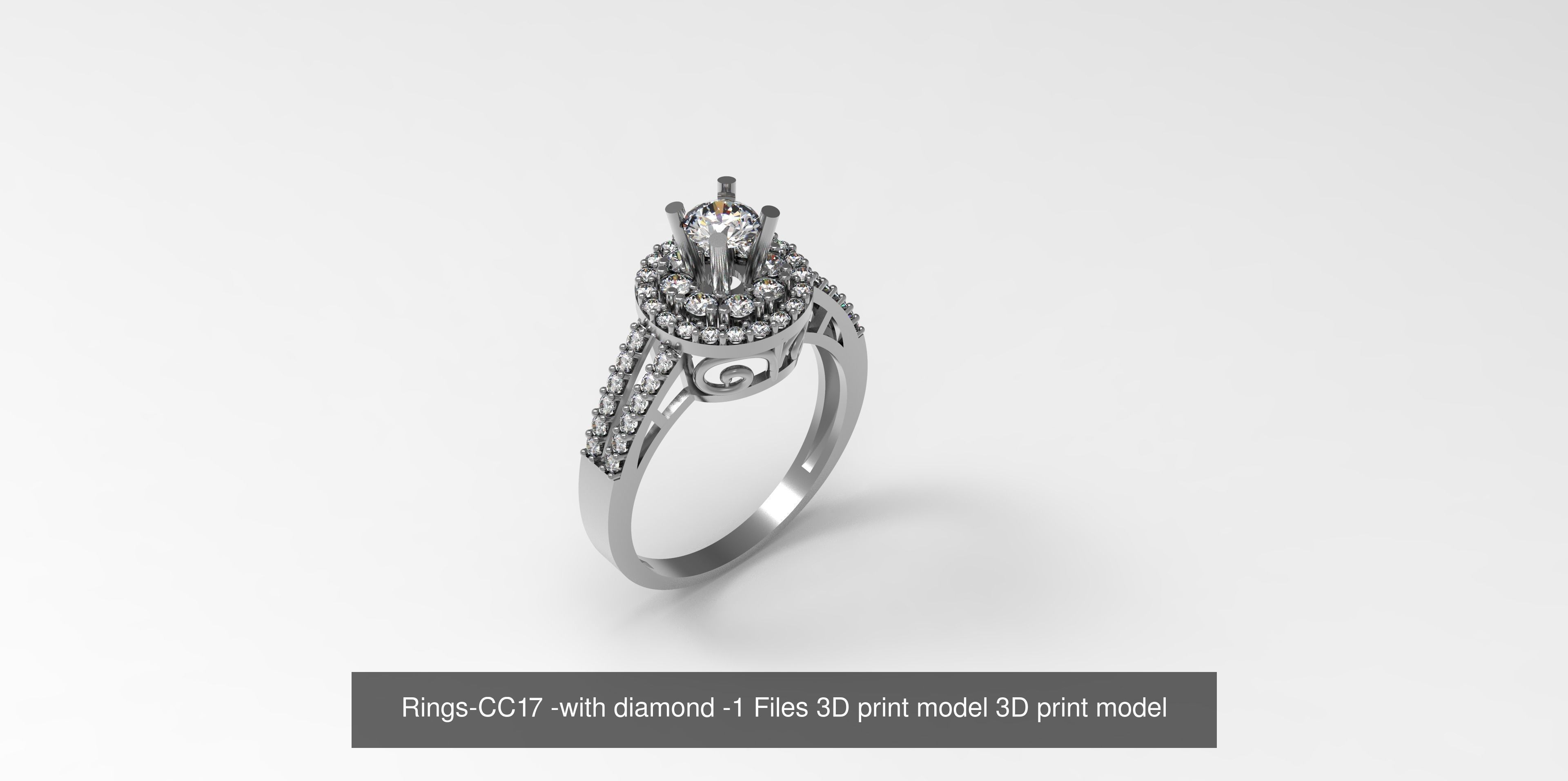 Collect of 50 rings 3D Model Collection_26
